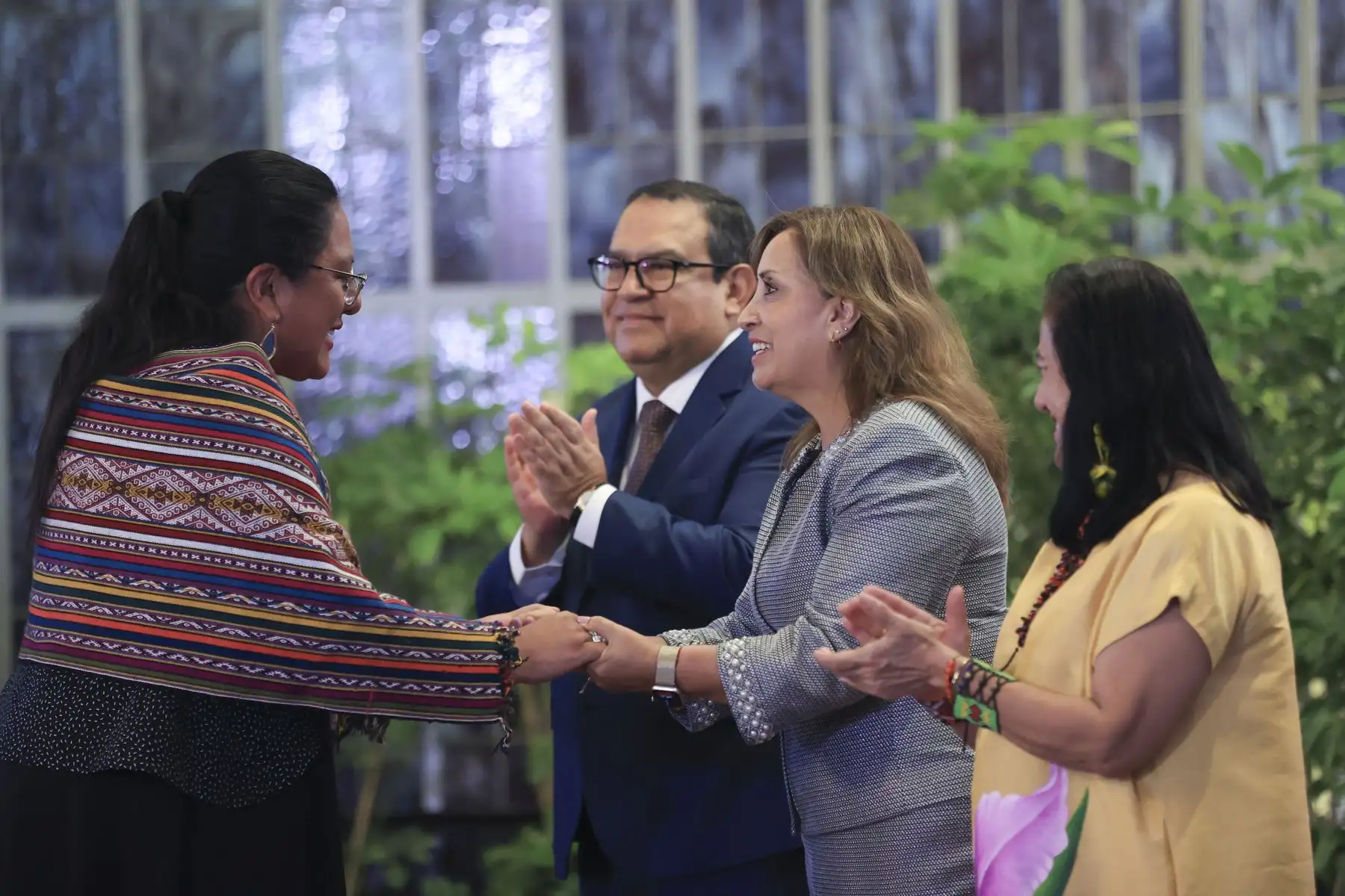 Presidenta Dina Boluarte participó en la ceremonia de entrega del Premio Nacional Ambiental Antonio Brack Egg - Edición 2023.
Foto: ANDIN/ Prensa Presidencia