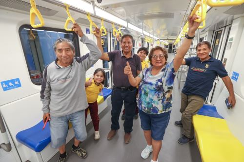 Línea 2 del Metro amplía servicio gratuito hasta noviembre. Foto: ANDINA/Juan Carlos Guzmán