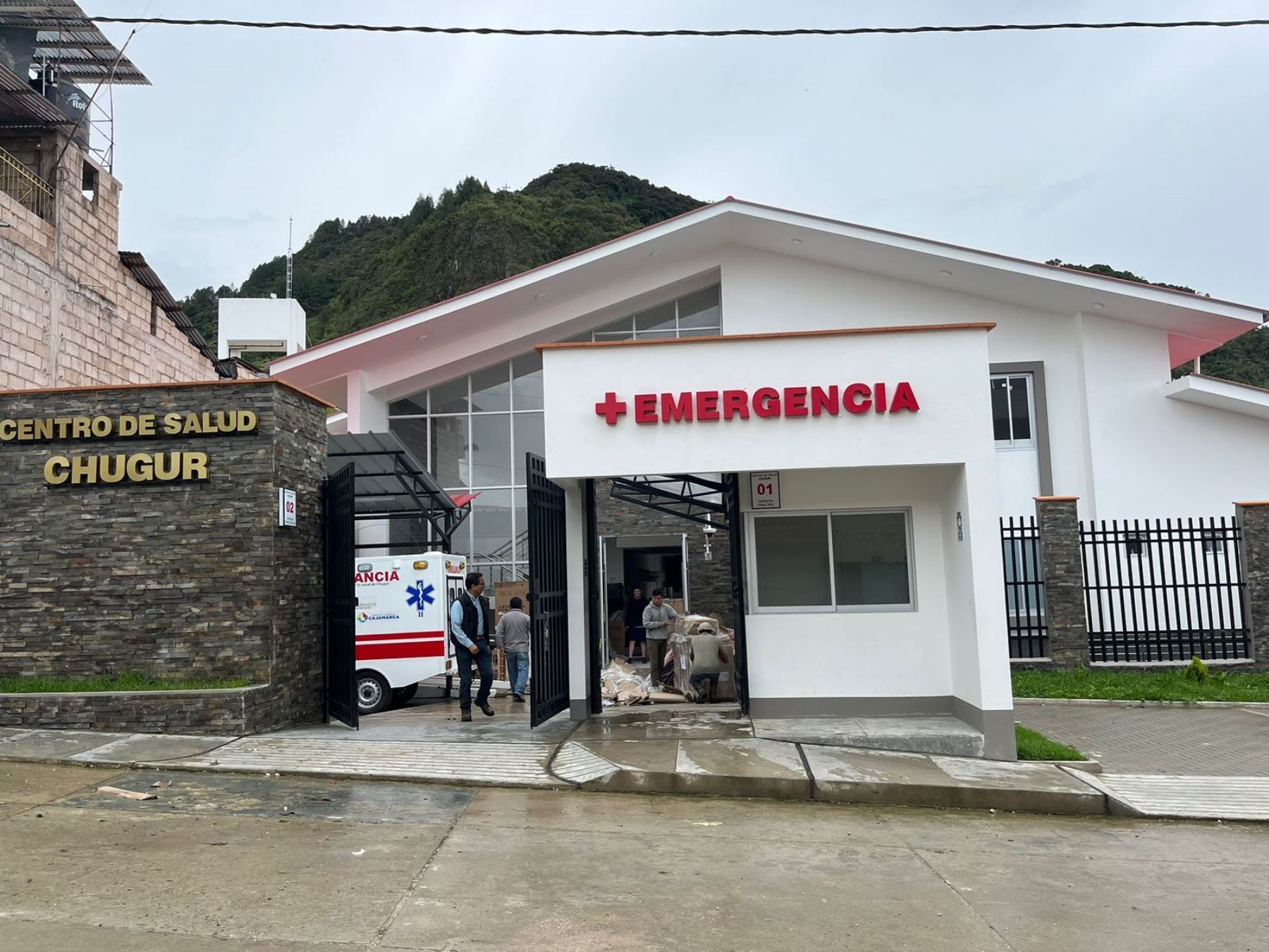 Con una inversión de S/ 10 millones construyen y equipan el centro de salud del distrito de Chugur, ubicado en la provincia de Hualgayoc, región Cajamarca. ANDINA/Difusión