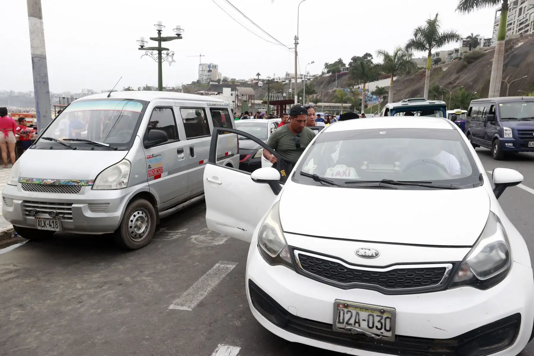 Gran congestión vehicular en  playa Agua Dulce- Chorrillos. Foto: ANDINA/Vidal Tarqui