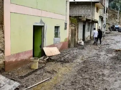 Al menos 10 viviendas resultaron inundadas en el distrito de Tapuc, en Pasco, por el desborde del río Chinchay que incrementó su caudal a causa de las lluvias intensas, ANDINA/Difusión