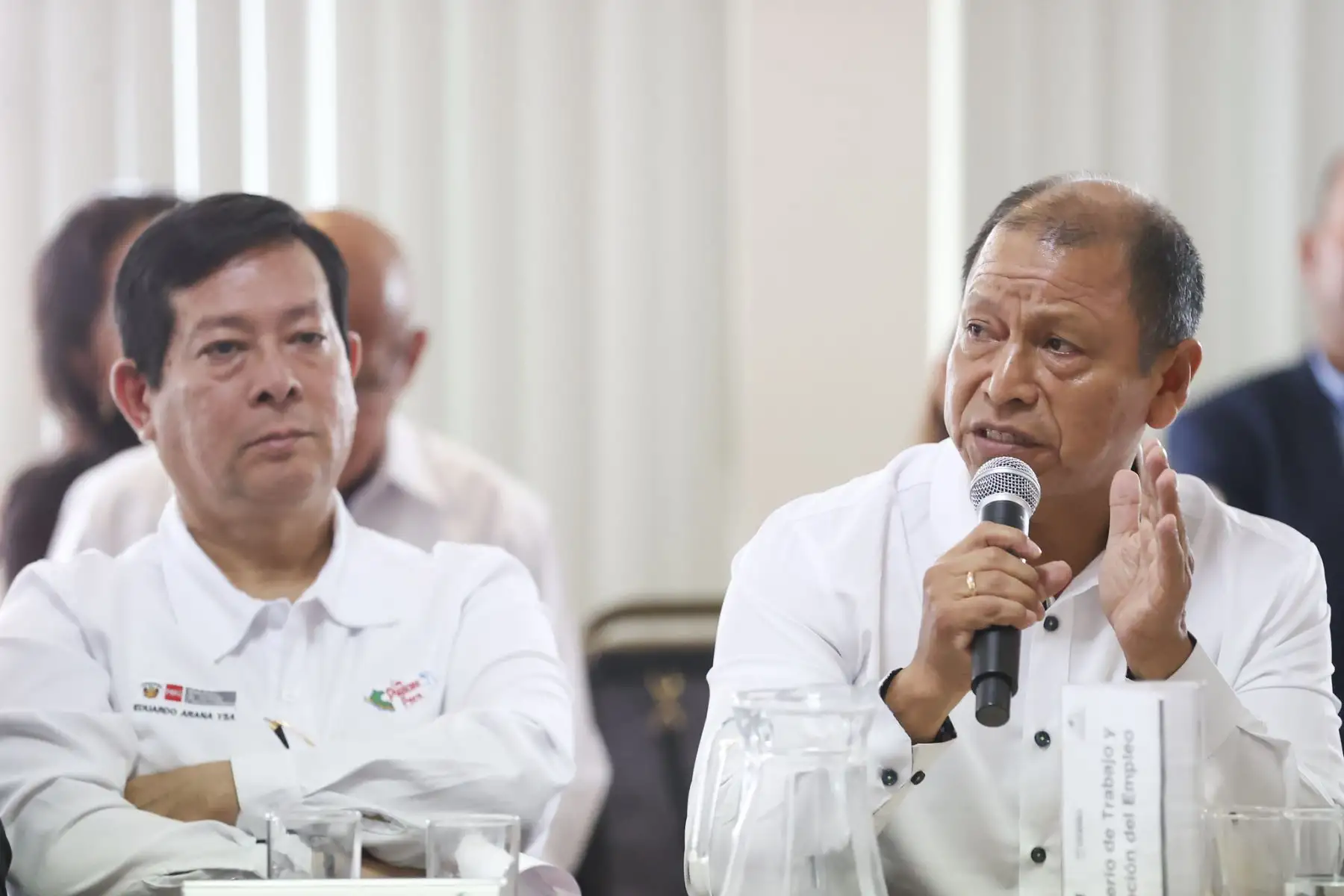 Desde la ciudad de Pucallpa, la Presidenta de la República, Dina Boluarte, acompañada por el Primer Ministro, Alberto Otárola, los integrantes de su gabinete y  las autoridades locales, lideró la inauguración de la III sesión ordinaria del Consejo Nacional de Seguridad Ciudadana Conasec.
Foto: ANDINA/Presidencia Perú