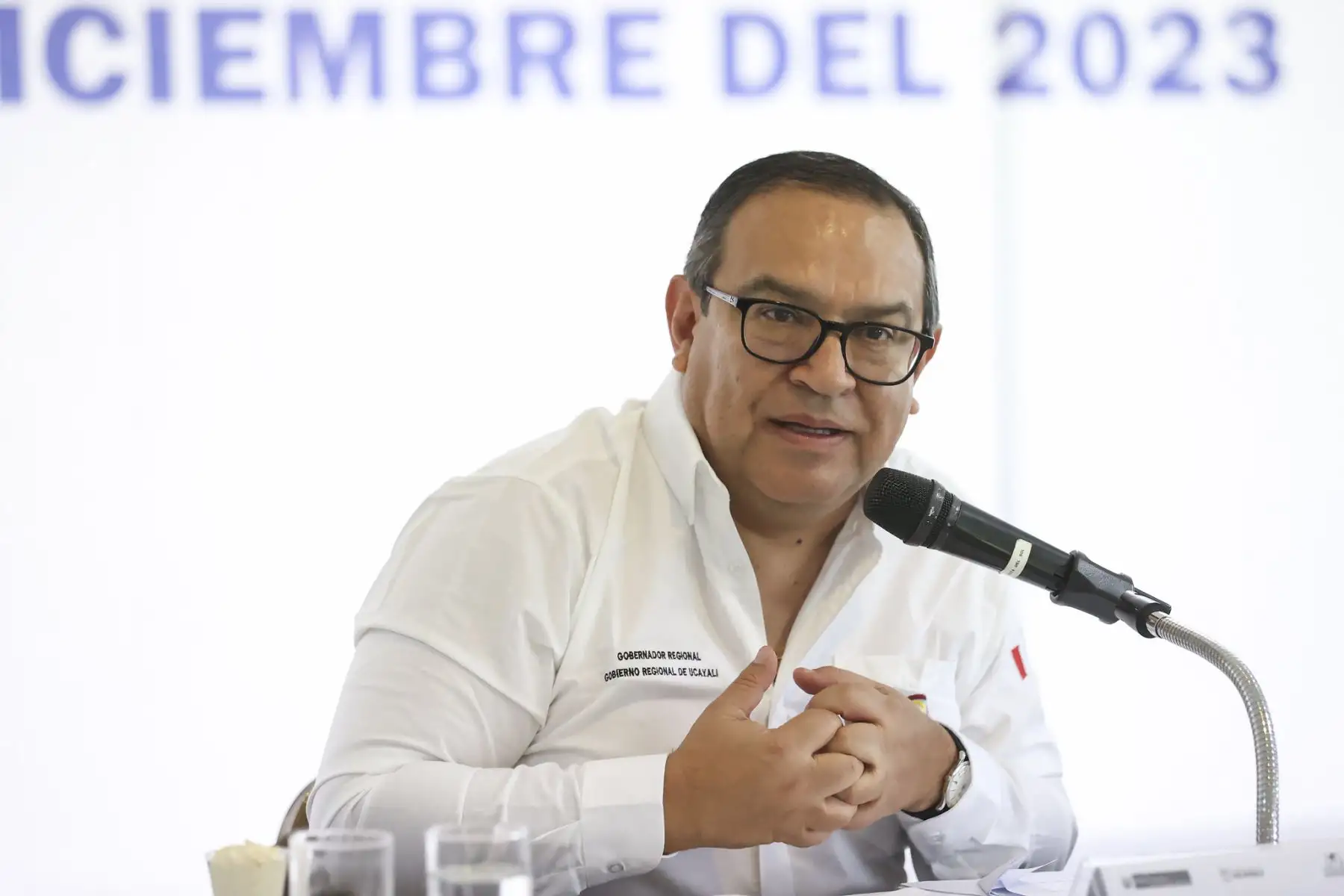 Desde la ciudad de Pucallpa, la Presidenta de la República, Dina Boluarte, acompañada por el Primer Ministro, Alberto Otárola, los integrantes de su gabinete y  las autoridades locales, lideró la inauguración de la III sesión ordinaria del Consejo Nacional de Seguridad Ciudadana Conasec.
Foto: ANDINA/Presidencia Perú