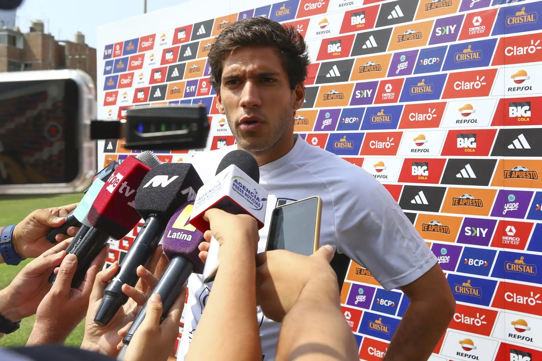 Entrevista al jugador Emilio Saba,integrante de la  Selección Peruana Sub 23.
Foto: ANDINA/Eddy Ramos