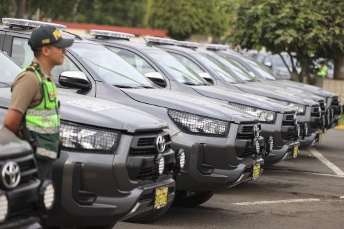 Altos mandos policiales asistirán a la nueva entrega de unidades vehiculares para la Policía Nacional. Foto: ANDINA/Prensa Presidencia
