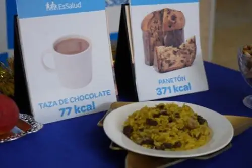 EsSalud presenta los niveles de caloría que contiene cada alimento consumido durante la noche de año nuevo. Foto: ANDINA/Difusión