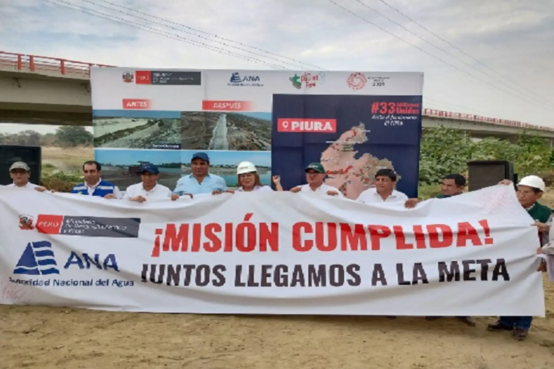 Jefe de la ANA destacó la intervención, con maquinaria propia, en sectores complementarios como el canal Chutuque, en la margen izquierda del río Piura, en la provincia de Sechura, así como en el sector Simbilá, distrito Cristo Nos Valga, en Catacaos.