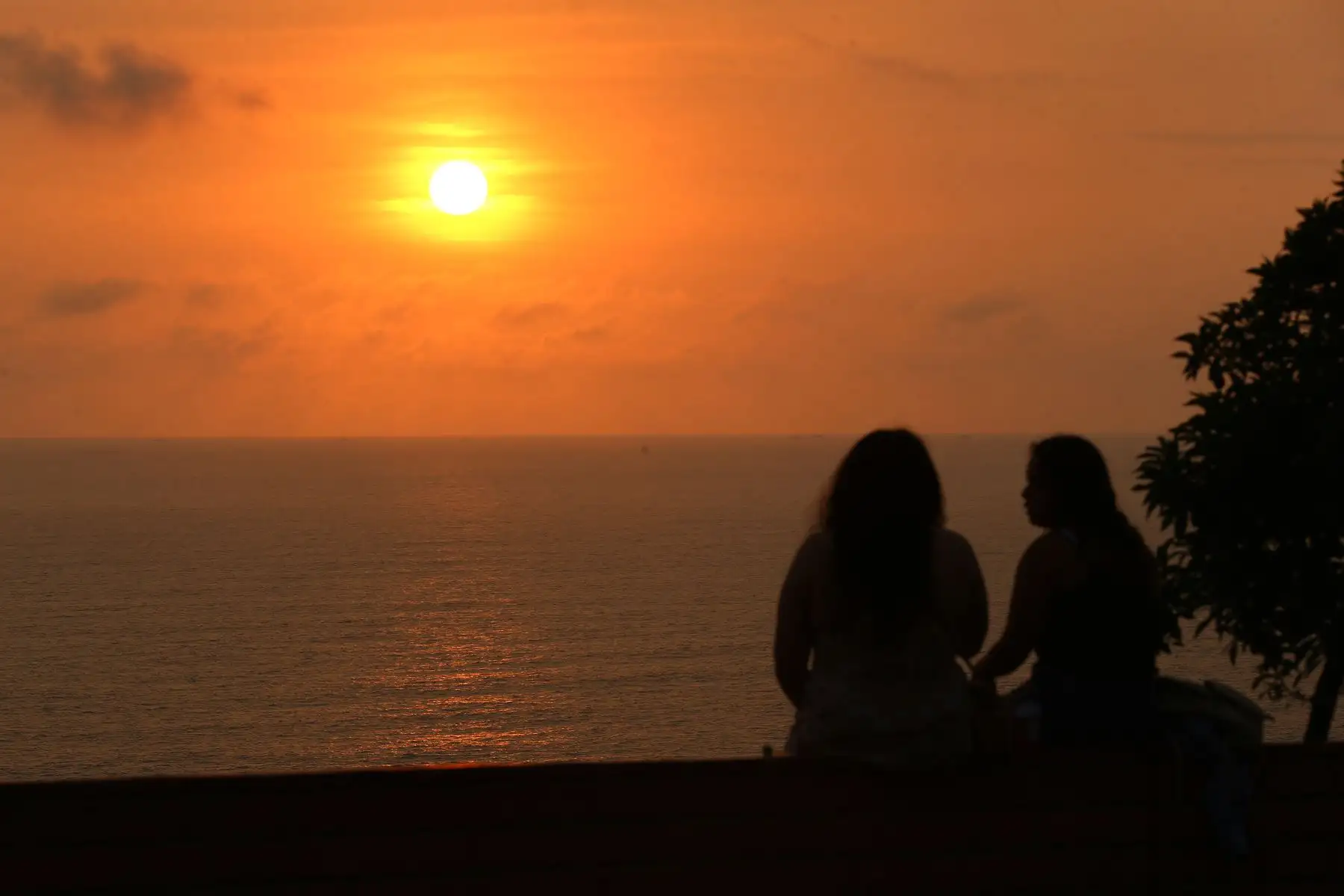 Limeños disfrutan del ultimo " sunset " del año 2023 , en el parque Raimondi en el malecón de Miraflores que da al océano Pacífico.
Foto: ANDINA/Eddy Ramos