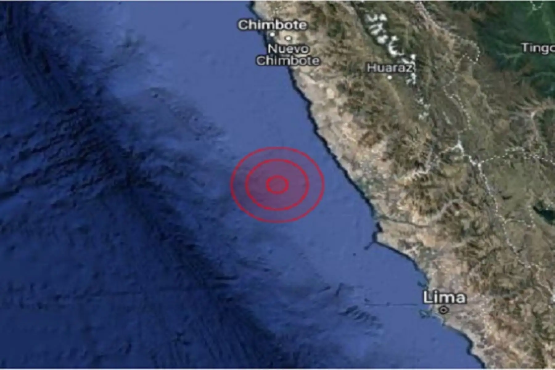 Sismo de magnitud 5.2 sacudió hoy la provincia ancashina de Huarmey