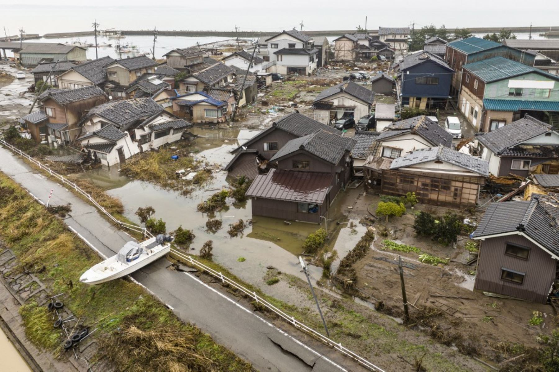 Un terremoto de magnitud 7.6 sacudió el lunes último la costa occidental del centro de Japón. Foto: AFP