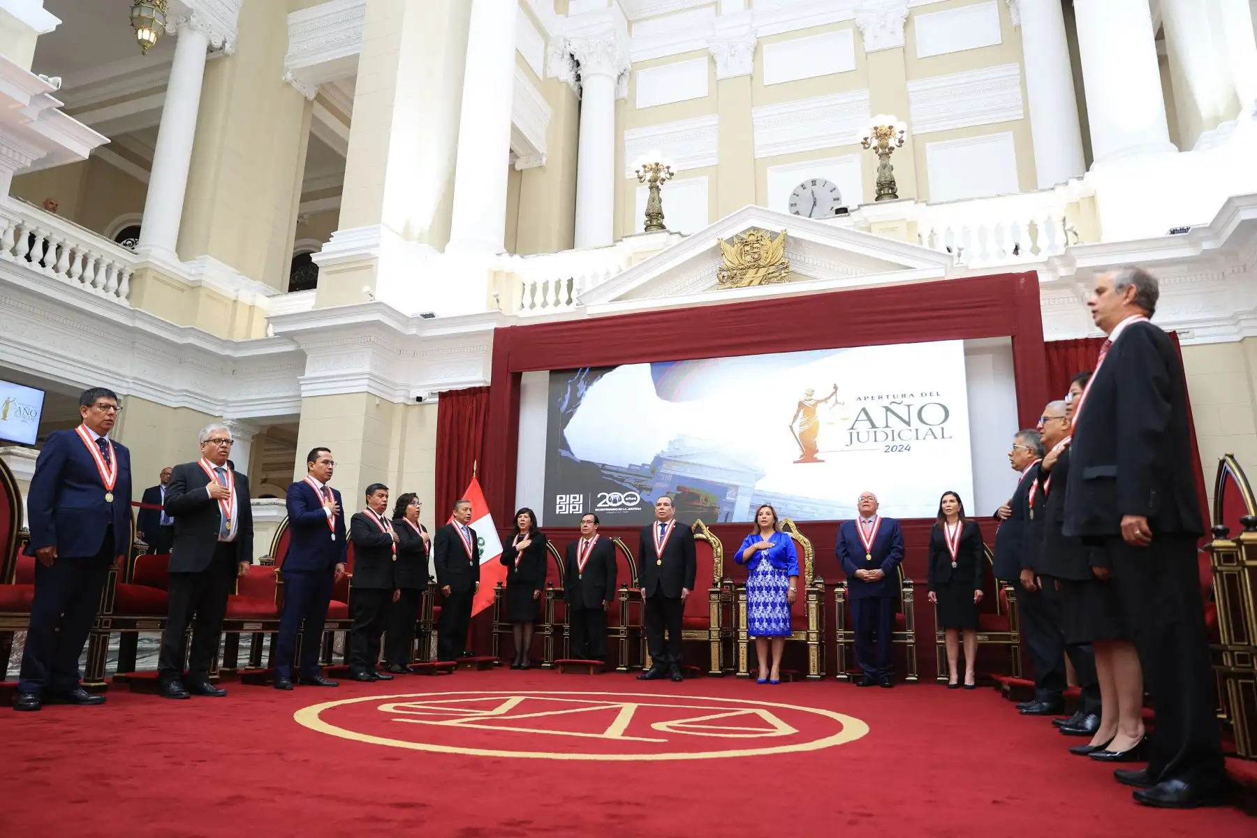 Presidenta Dina Boluarte participa en la ceremonia por la apertura del Año Judicial 2024.
Foto: ANDINA/Prensa Presidencia