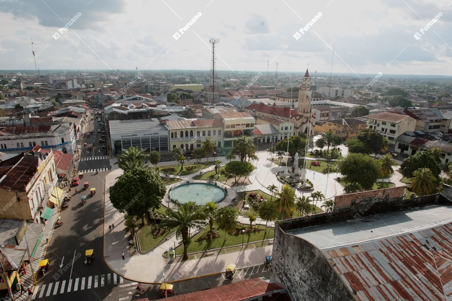 Loreto - 28 febrero 2008 / Vista de la Plaza de Armas de Iquitos. Foto: Diario Oficial El Peruano / Jack Ramón
