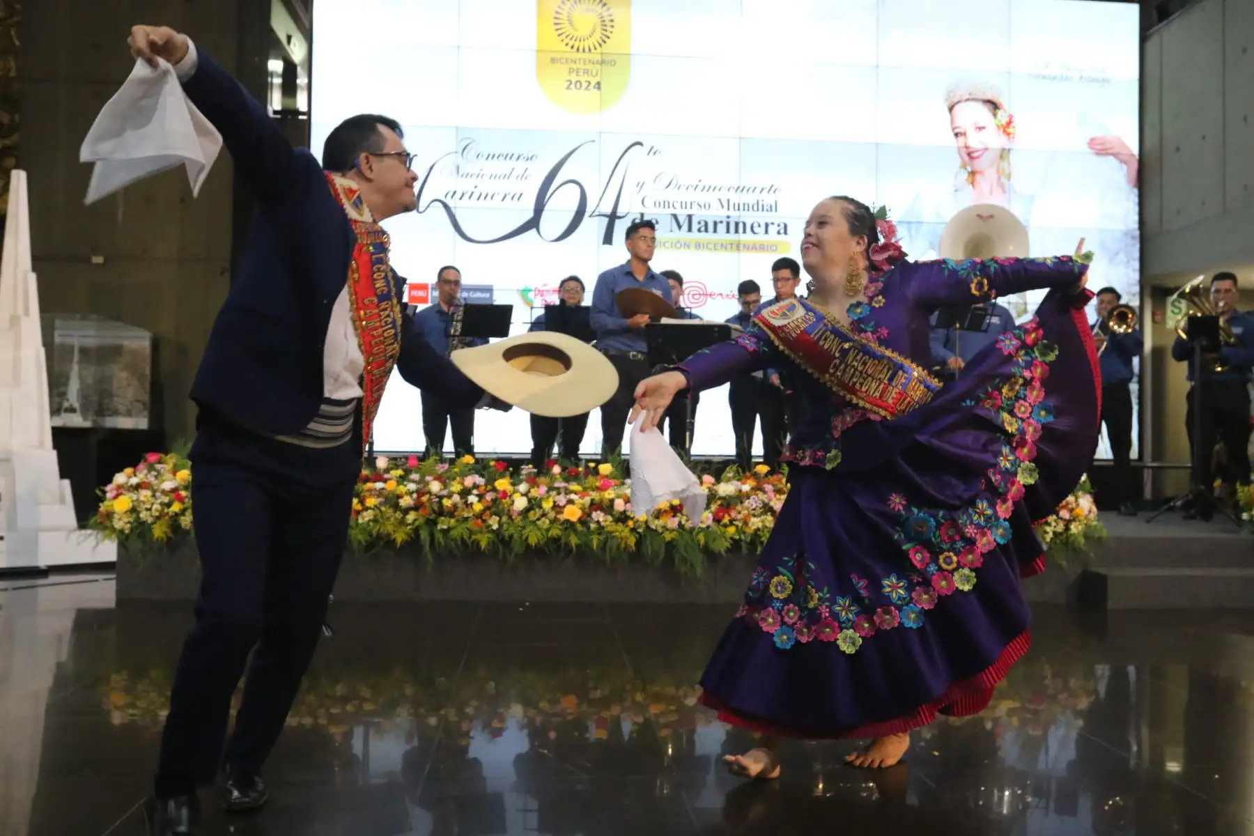 Ministra de Cultura encabeza el Lanzamiento del Concurso Nacional de Marinera,Edición Bicentenario 2024.FOTO:ANDINA/Hector Vinces