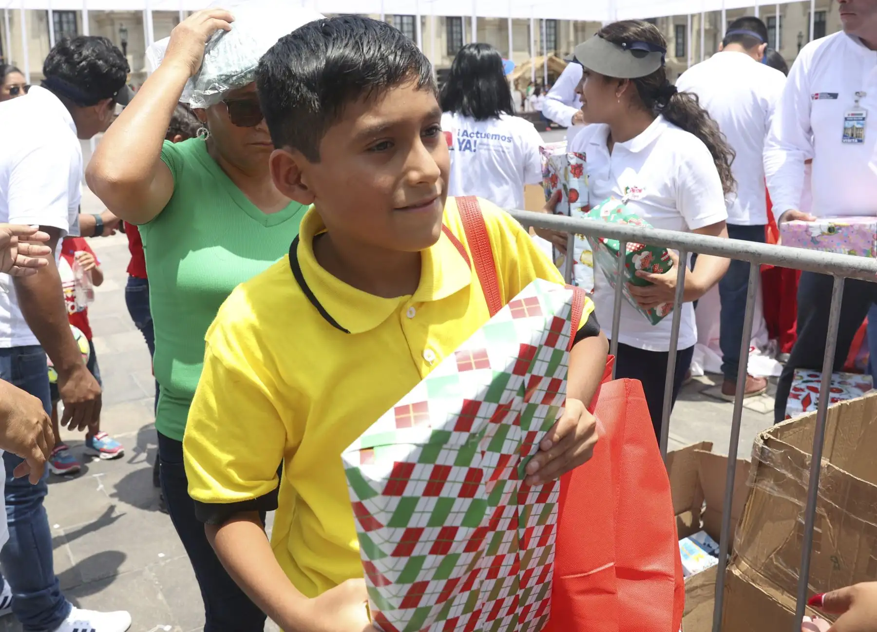 La presidenta Dina Boluarte participó en encuentro con niñas, niños y lideresas de comedores populares, ollas comunes y comités de vaso de leche. Foto: ANDINA/Prensa Presidencia