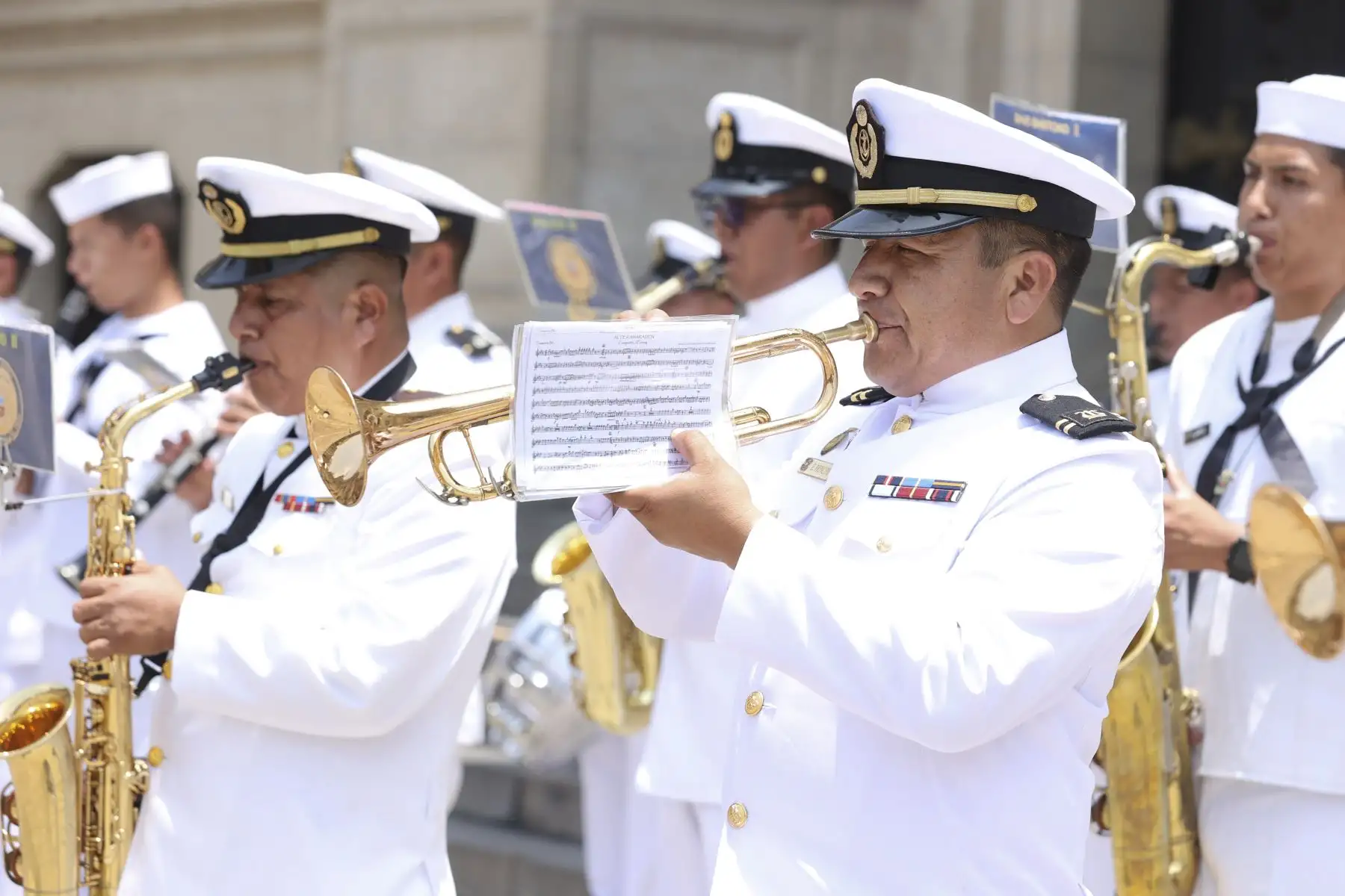 Tradicional cambio de guardia en Palacio de Gobierno. Foto: ANDINA/ Prensa Presidencia