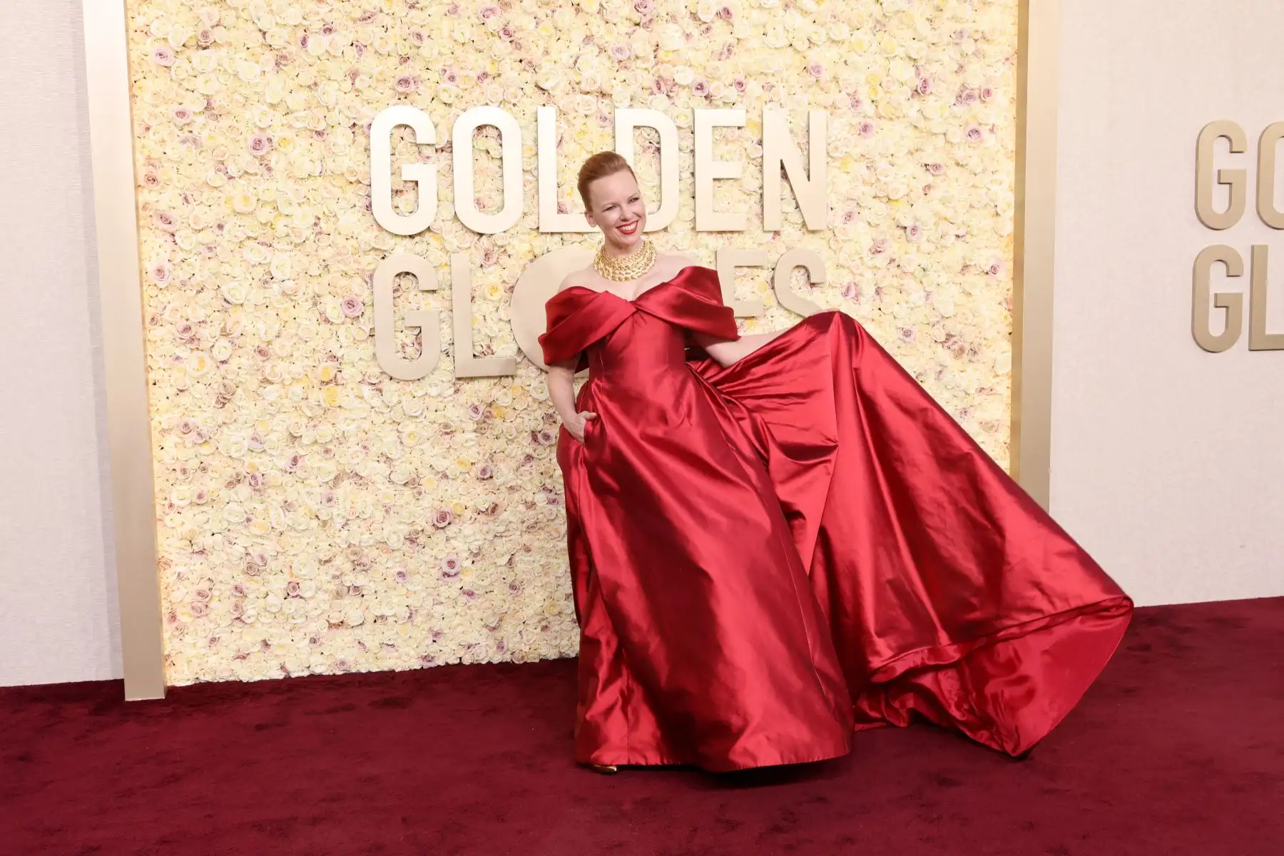 Alma Pöysti asiste a la 81ª edición de los Golden Globe Awards en el Beverly Hilton el 7 de enero de 2024 en Beverly Hills, California.
Foto: AFP