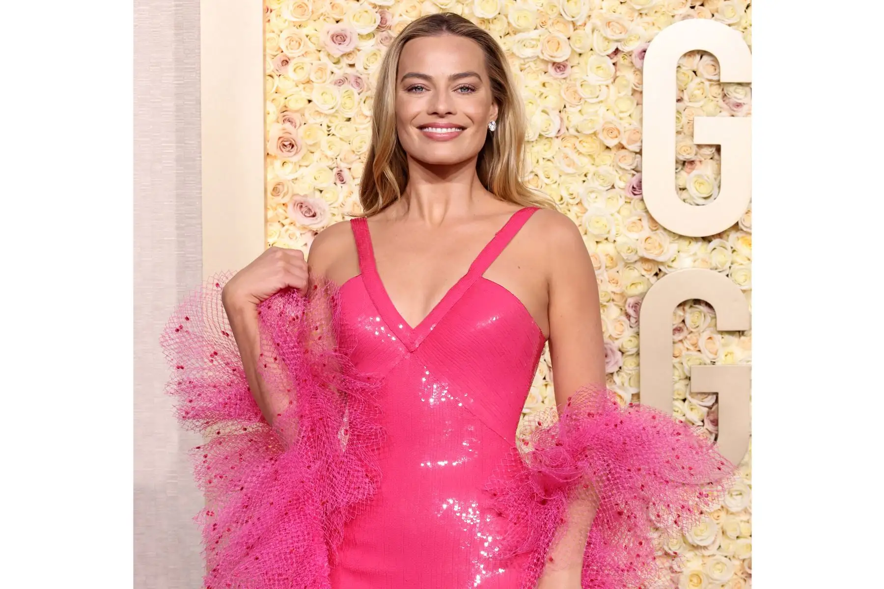 Margot Robbie asiste a la 81ª edición de los Golden Globe Awards en el Beverly Hilton el 7 de enero de 2024 en Beverly Hills, California.
Foto: AFP