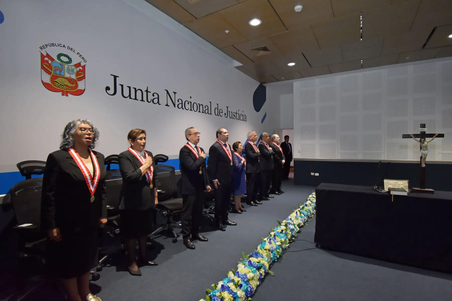 Antonio De La Haza Barrantes, miembro del pleno de la Junta Nacional de Justicia (JNJ) juró este lunes como nuevo presidente de dicha institución para el periodo 2024. Foto: ANDINA/JNJ