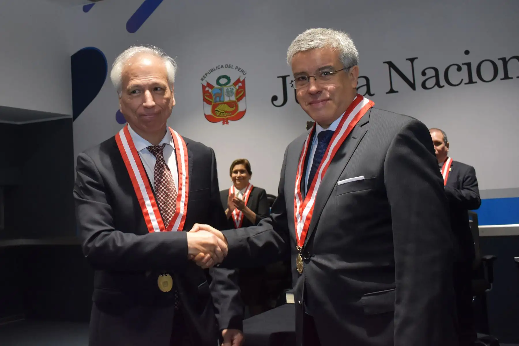 Antonio De La Haza Barrantes, miembro del pleno de la Junta Nacional de Justicia (JNJ) juró este lunes como nuevo presidente de dicha institución para el periodo 2024. Foto: ANDINA/JNJ