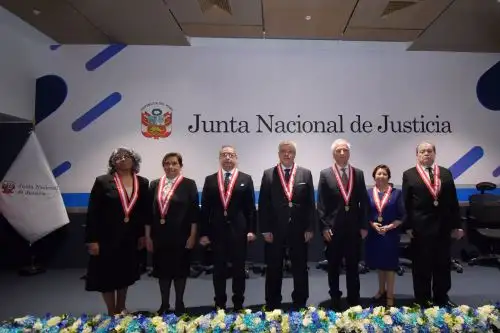Miembros de la Junta Nacional de Justicia. ANDINA/Difusión