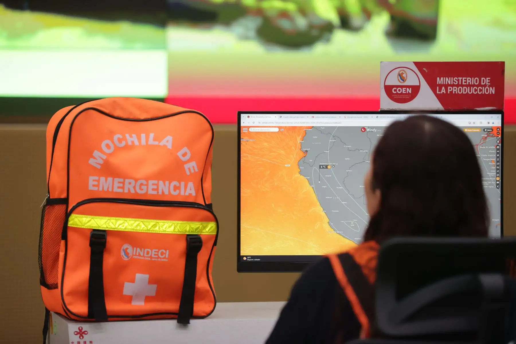 El grupo de trabajo Fuerza de Tarea Multisectorial, se reúne todas las semanas en el Centro de Operaciones de Emergencia Nacional (COEN), en Chorrillos, con el fin de tomar las medidas preventivas que contribuyan a mitigar el impacto de los daños que pudiera ocasionar este fenómeno climático. Foto: ANDINA/ Andrés Valle