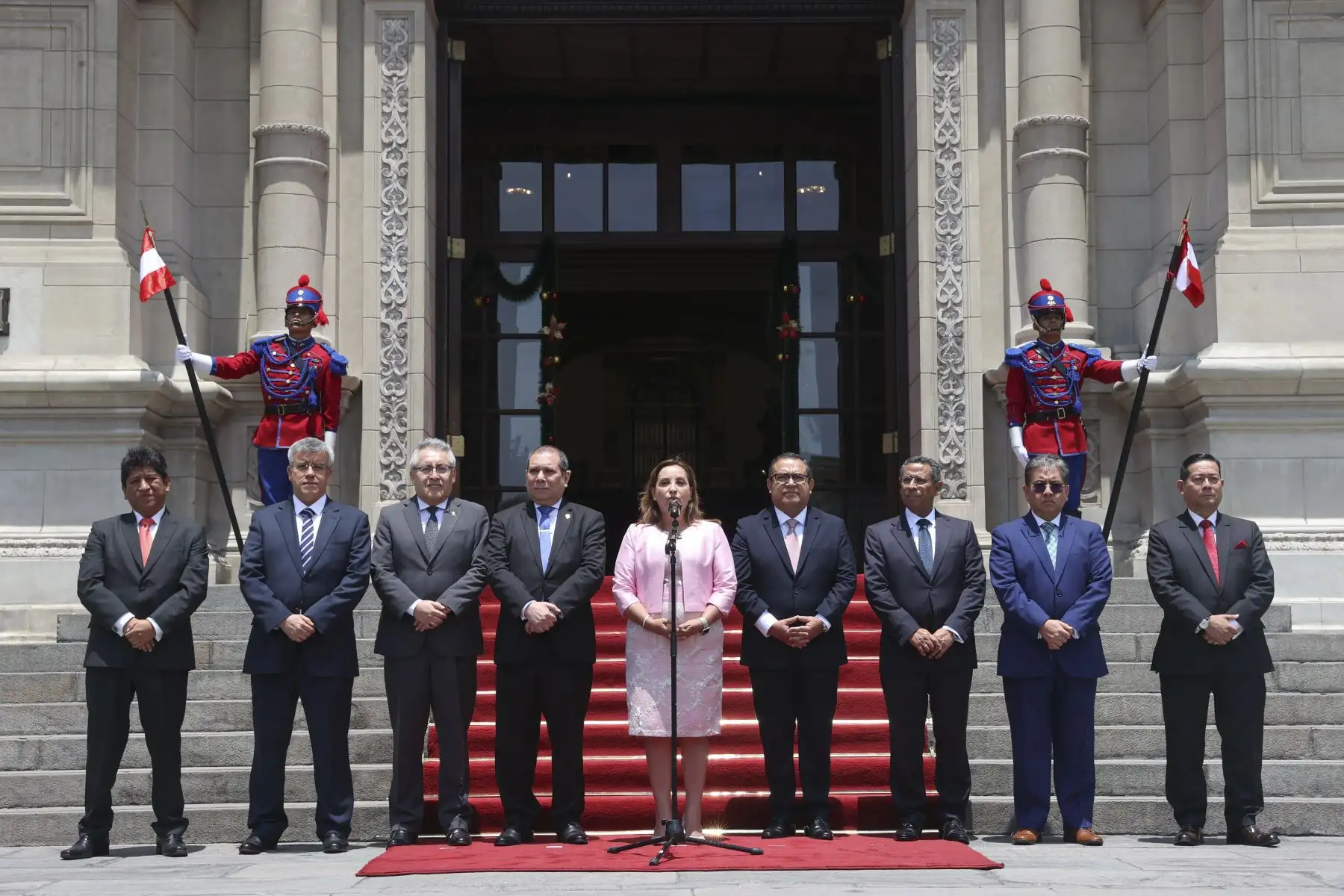 La presidenta de la república, Dina Boluarte, lideró esta mañana la sesión extraordinaria del Consejo para la Reforma del Sistema de Justicia
Foto: ANDINA/Prensa Presidencia