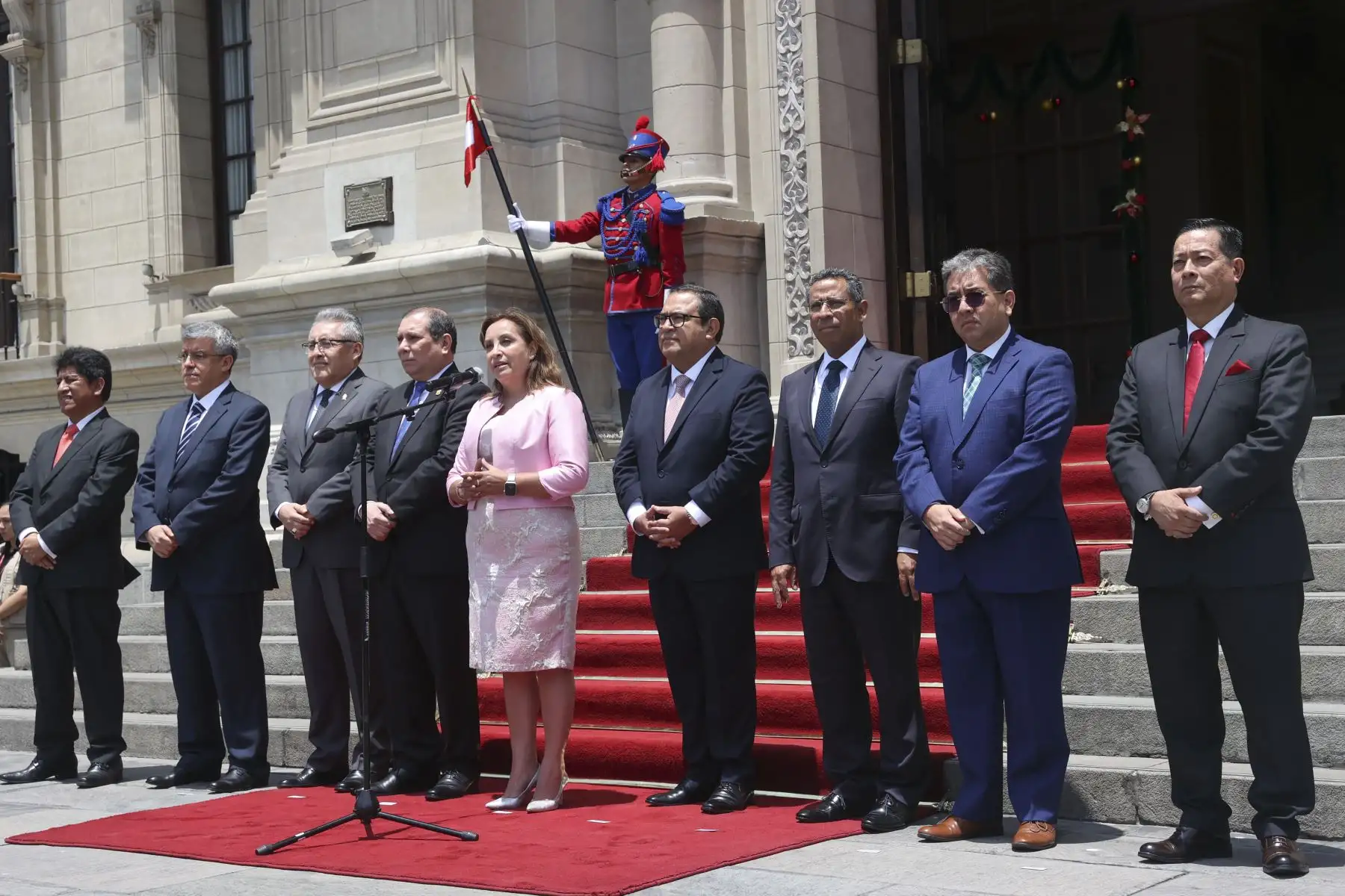 La presidenta de la república, Dina Boluarte, lideró esta mañana la sesión extraordinaria del Consejo para la Reforma del Sistema de Justicia
Foto: ANDINA/Prensa Presidencia