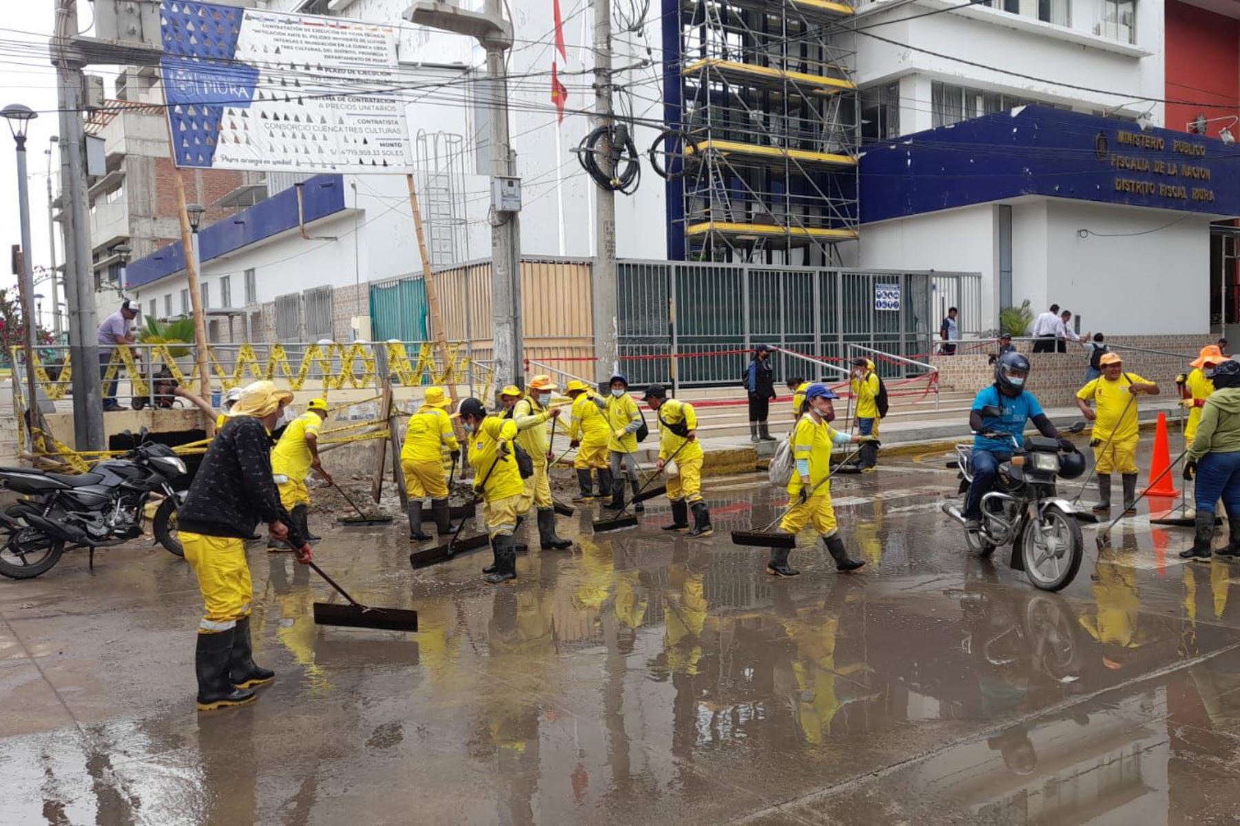 Piura pide el inicio de las obras definitivas para evitar que las lluvias inunden sus calles. ANDINA/Difusión