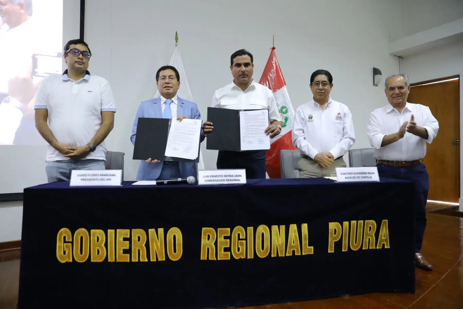 El Instituto Peruano del Deporte (IPD) y el Gobierno Regional de Piura (GRP) suscribieron convenio