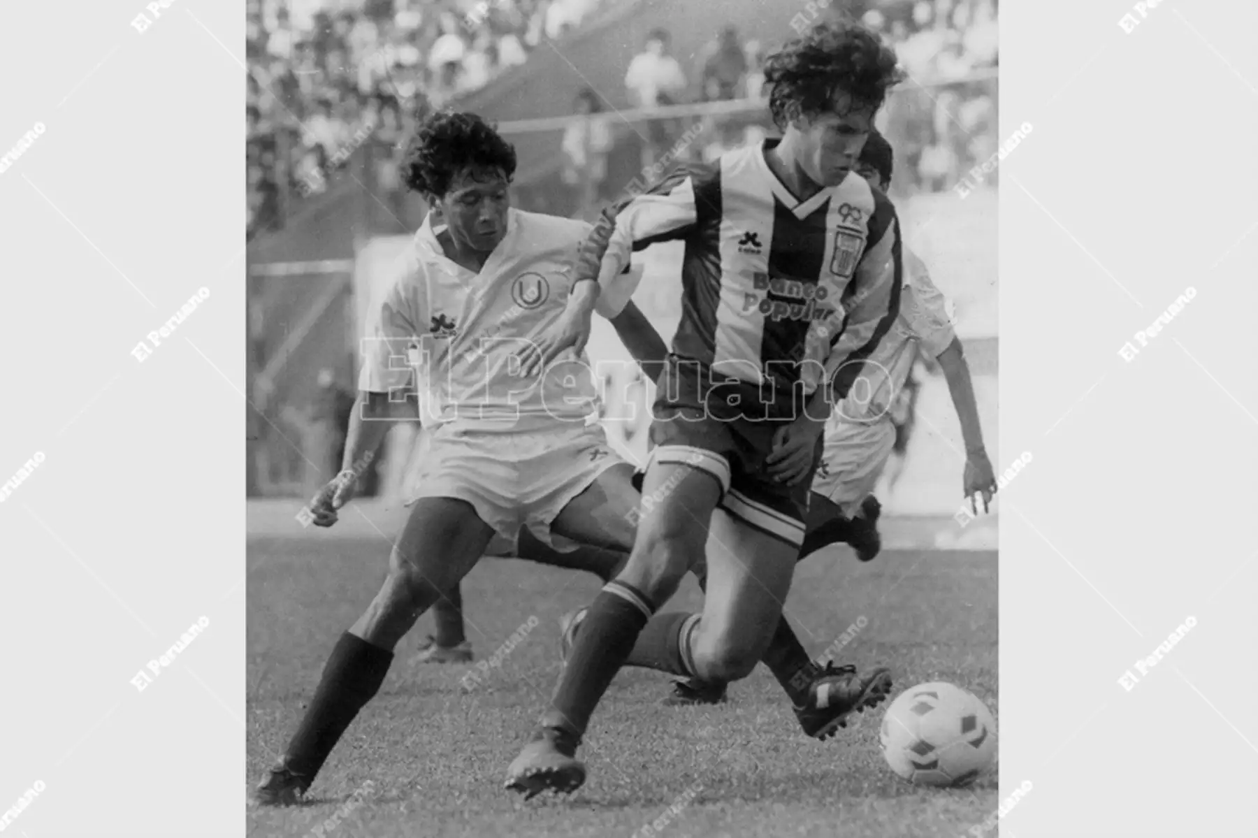 Lima - 22 setiembre 1991 / Juan Reynoso durante el clásico entre Alianza Lima y Universitario de Deportes por el Torneo Clausura. Foto: Archivo Histórico de El Peruano