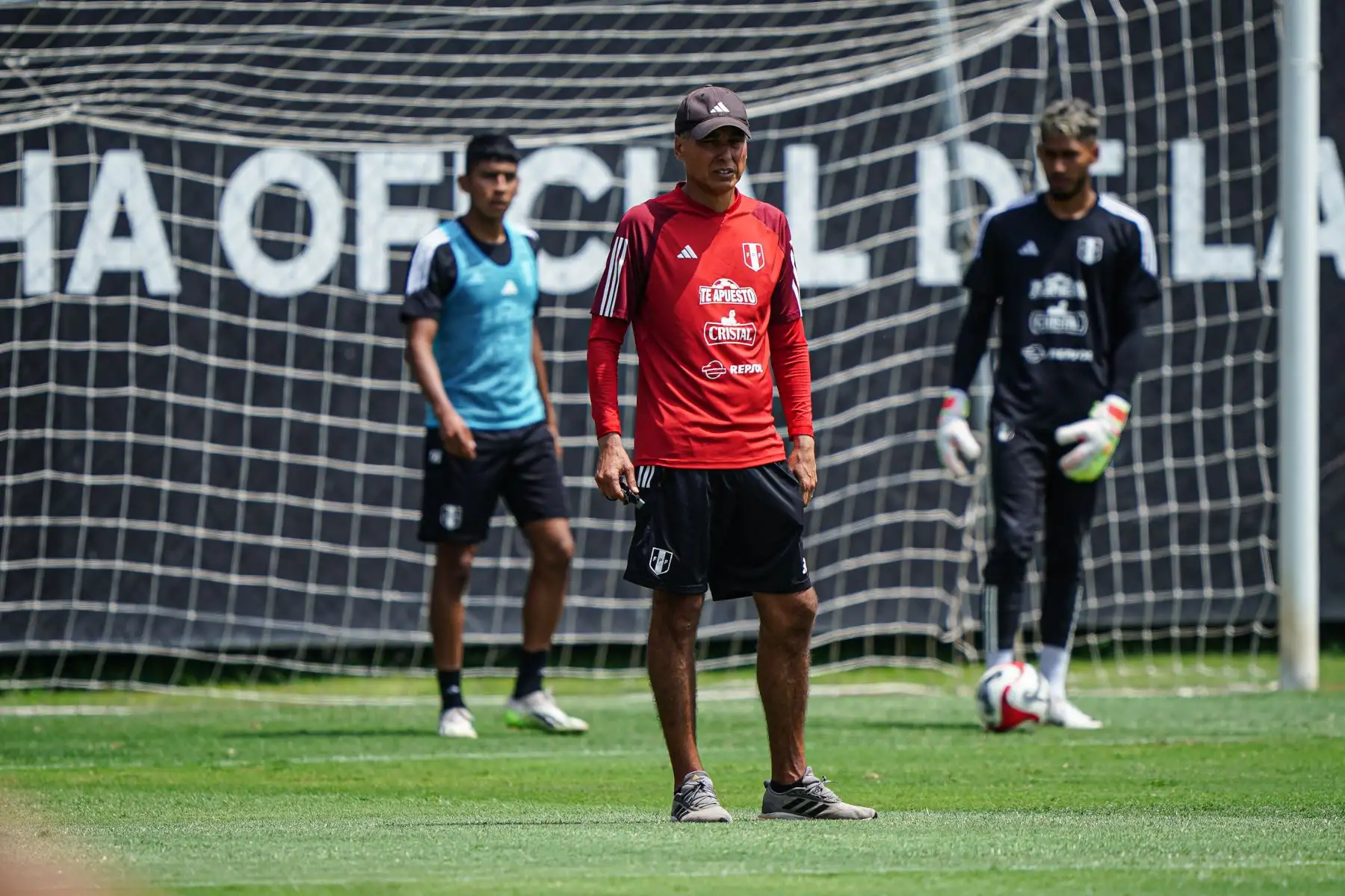 Entrenamiento de la selección peruana de fútbol Sub-23 en la Videna.
  Foto:ANDINA/FPF