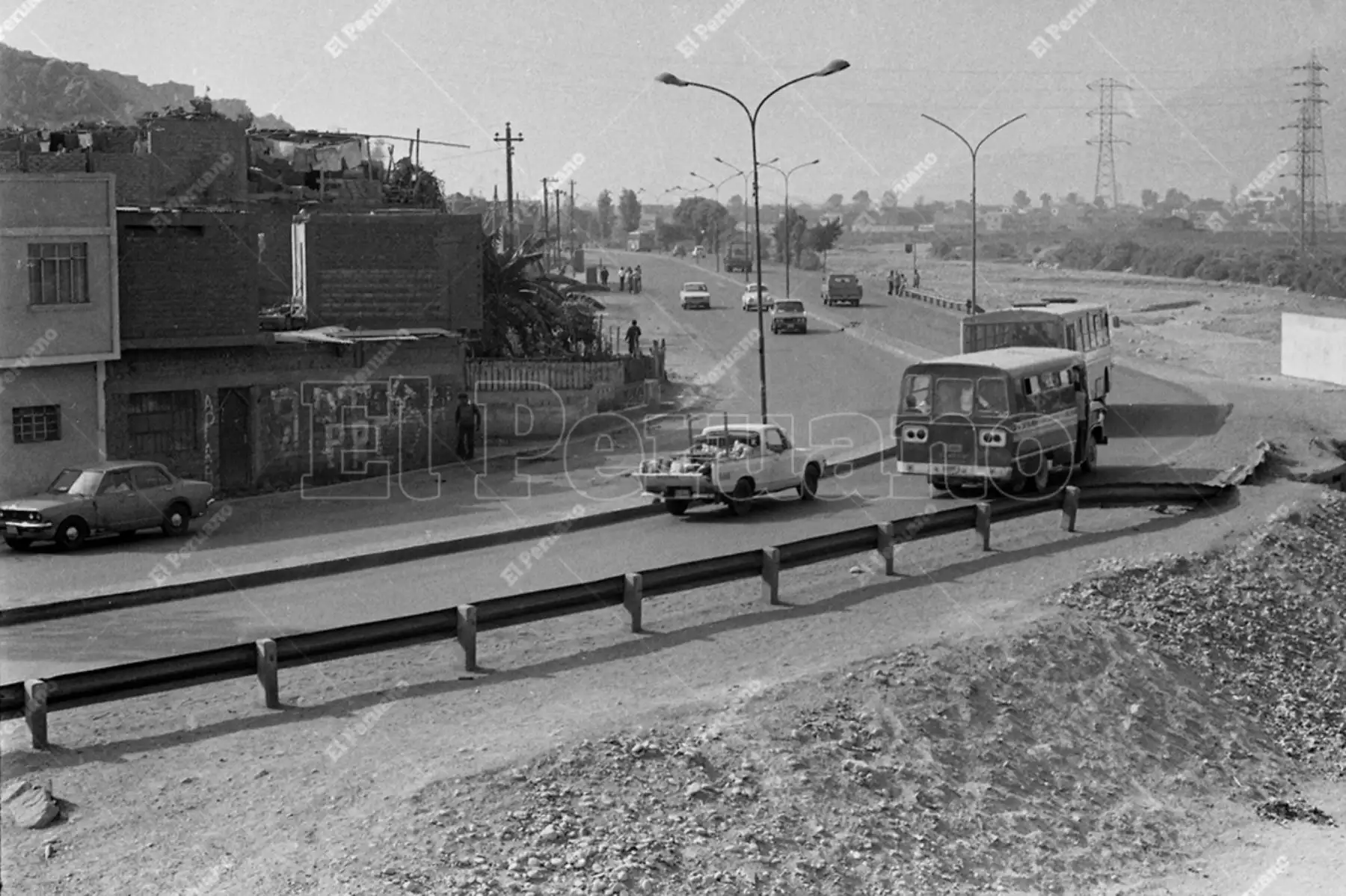 Lima - 7 junio 1981 / Malecón Checa en el distrito de San Juan Lurigancho.  Foto: Archivo Histórico de El Peruano / Alejandro Aguirre