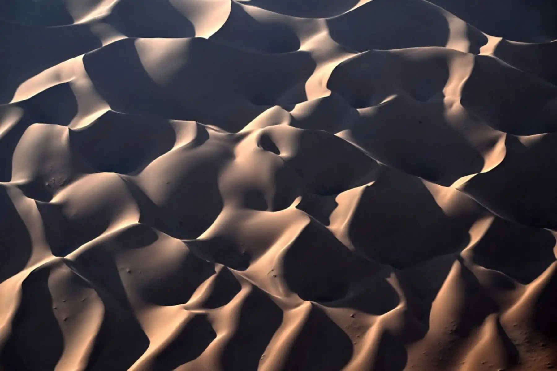 Las dunas aparecen en el rally Dakar 2024, entre Shubaytah y Shubaytah, Arabia Saudita, el 12 de enero de 2024. Foto: AFP