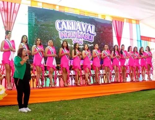 Un total de 17 candidatas disputan el cetro de Reina del Carnaval de Cajamarca, como parte de las actividades por esta tradicional festividad. Foto: Eduard Lozano