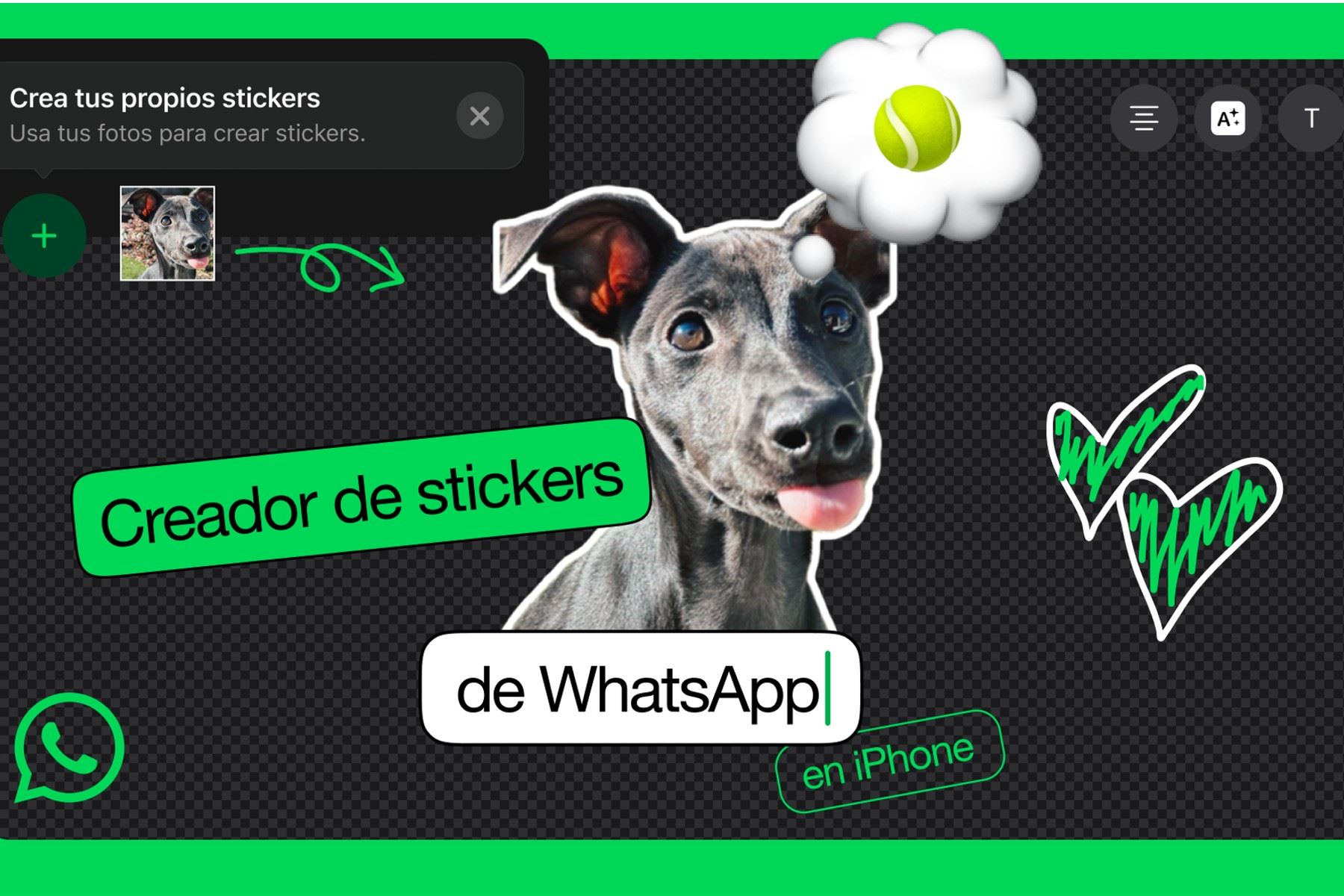 Ahora podrás crear stickers para WhatsApp desde la misma aplicación.