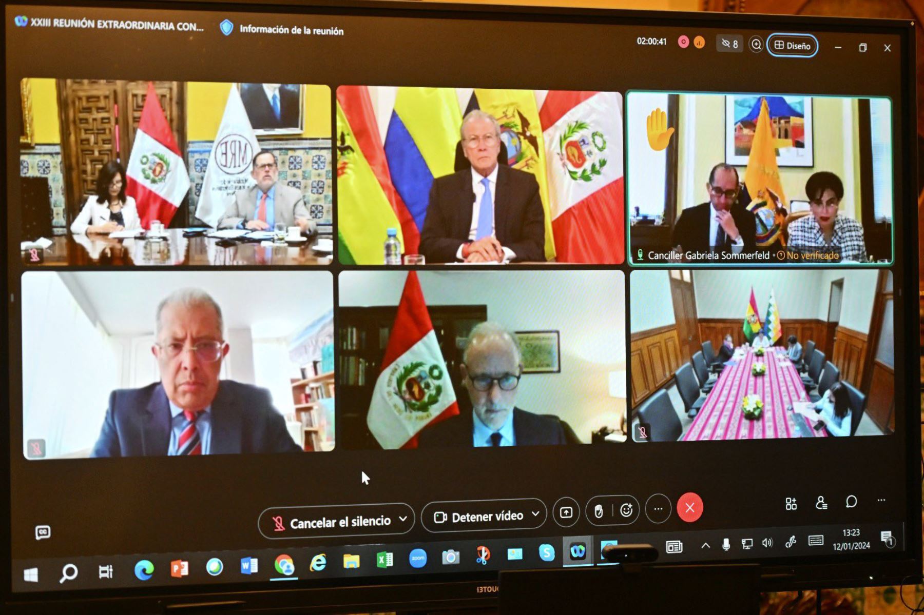 Reunión del Consejo Andino de Ministros de Relaciones Exteriores.