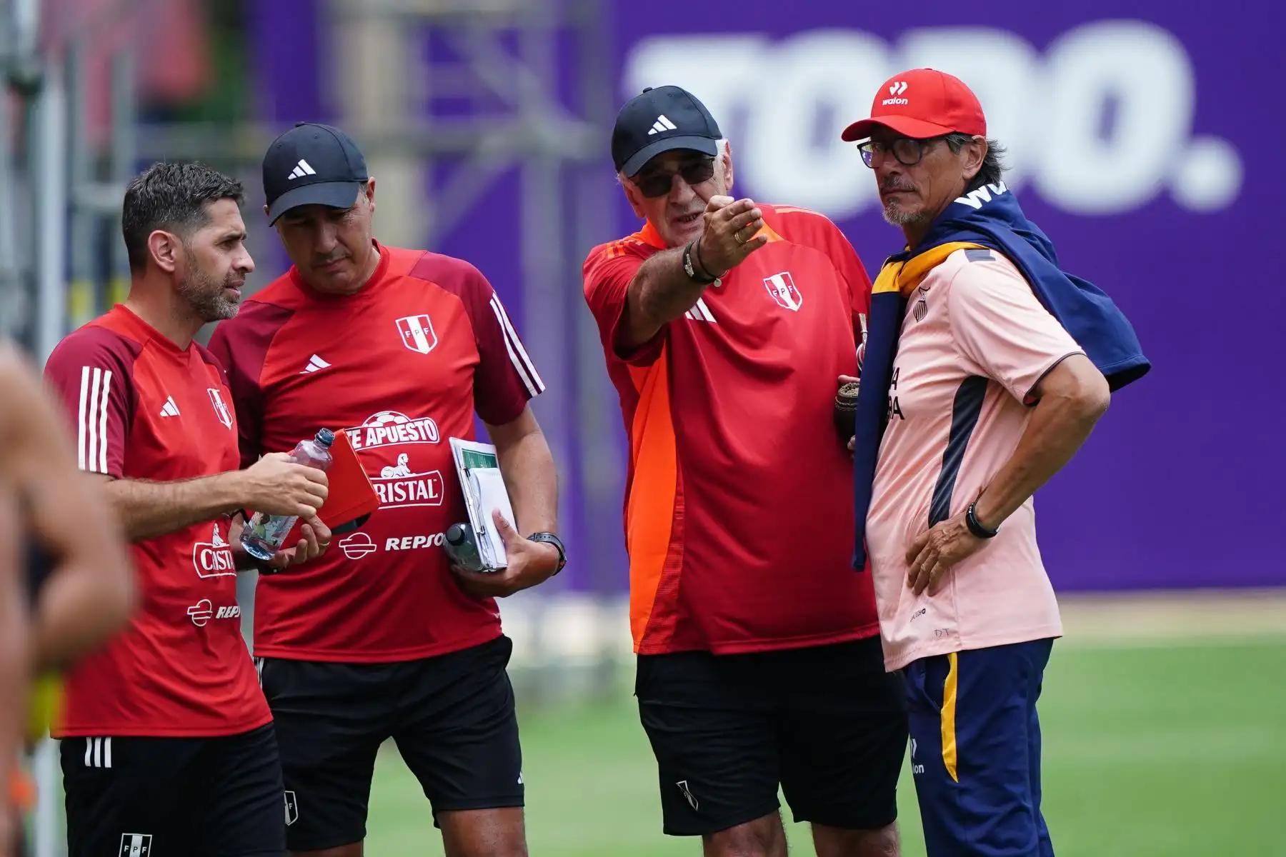 Partido de práctica jugado hoy entre la selección peruana de fútbol Sub 23 contra el  Atlético Grau. El encuentro terminó igualado sin goles.Foto: FPF