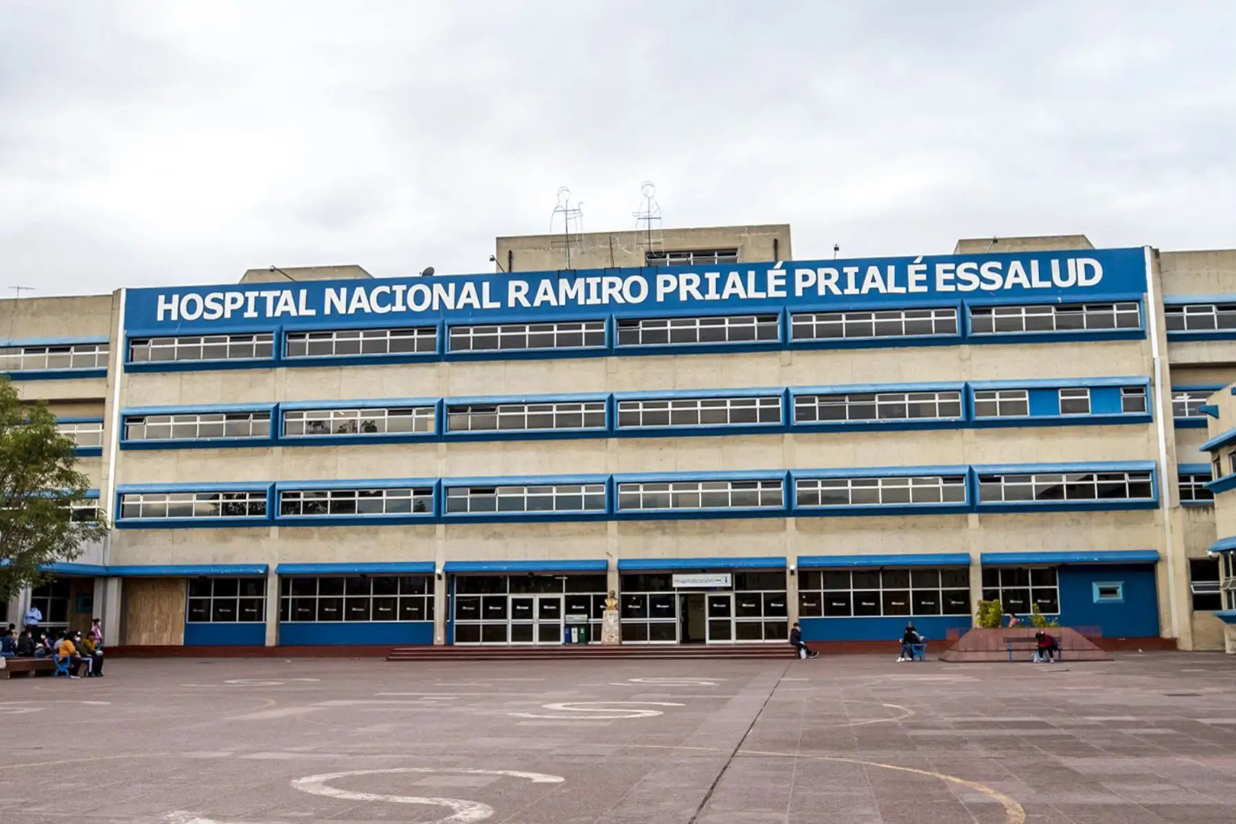 La presidenta ejecutiva de EsSalud, María Elena Aguilar, pudo monitorear hoy el estado del trasplantado y del donante en hospital de Huancayo. Foto: ANDINA/EsSalud