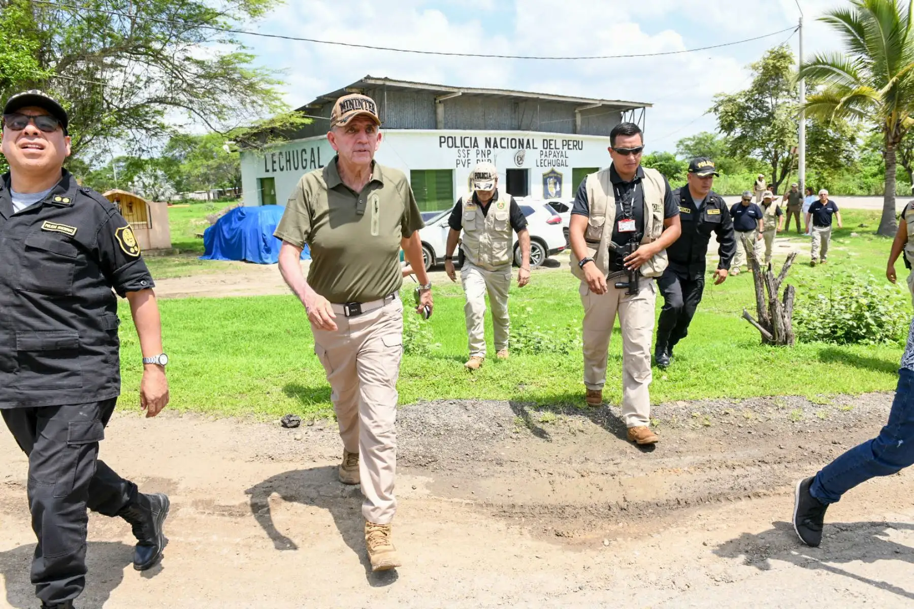 Ministro del Interior, Víctor Torres supervisa dispositivos de seguridad en frontera norte. Foto: ANDINA/ Ministerio del Interior