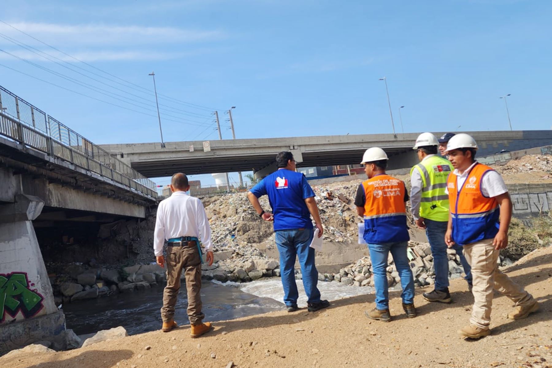 Defensoría del Pueblo y otras instituciones inspeccionaron puentes de Lima. Foto: ANDINA/difusión.