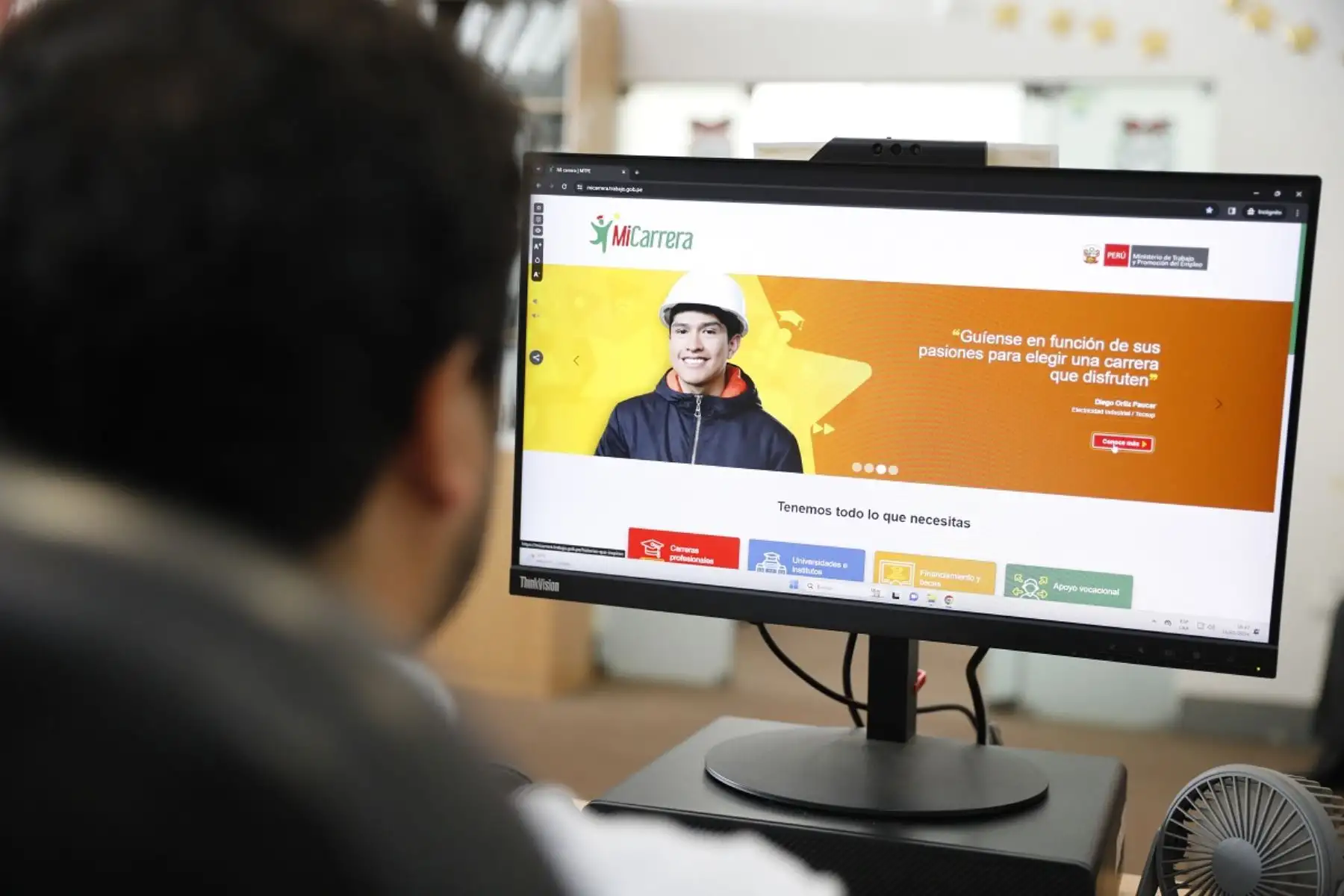 Más de 100,000 consultas realizaron los jóvenes respecto a las posibilidades de carreras profesionales que existen en el país, en la plataforma "Mi carrera" desde su lanzamiento en diciembre del 2023. Foto: Cortesía.