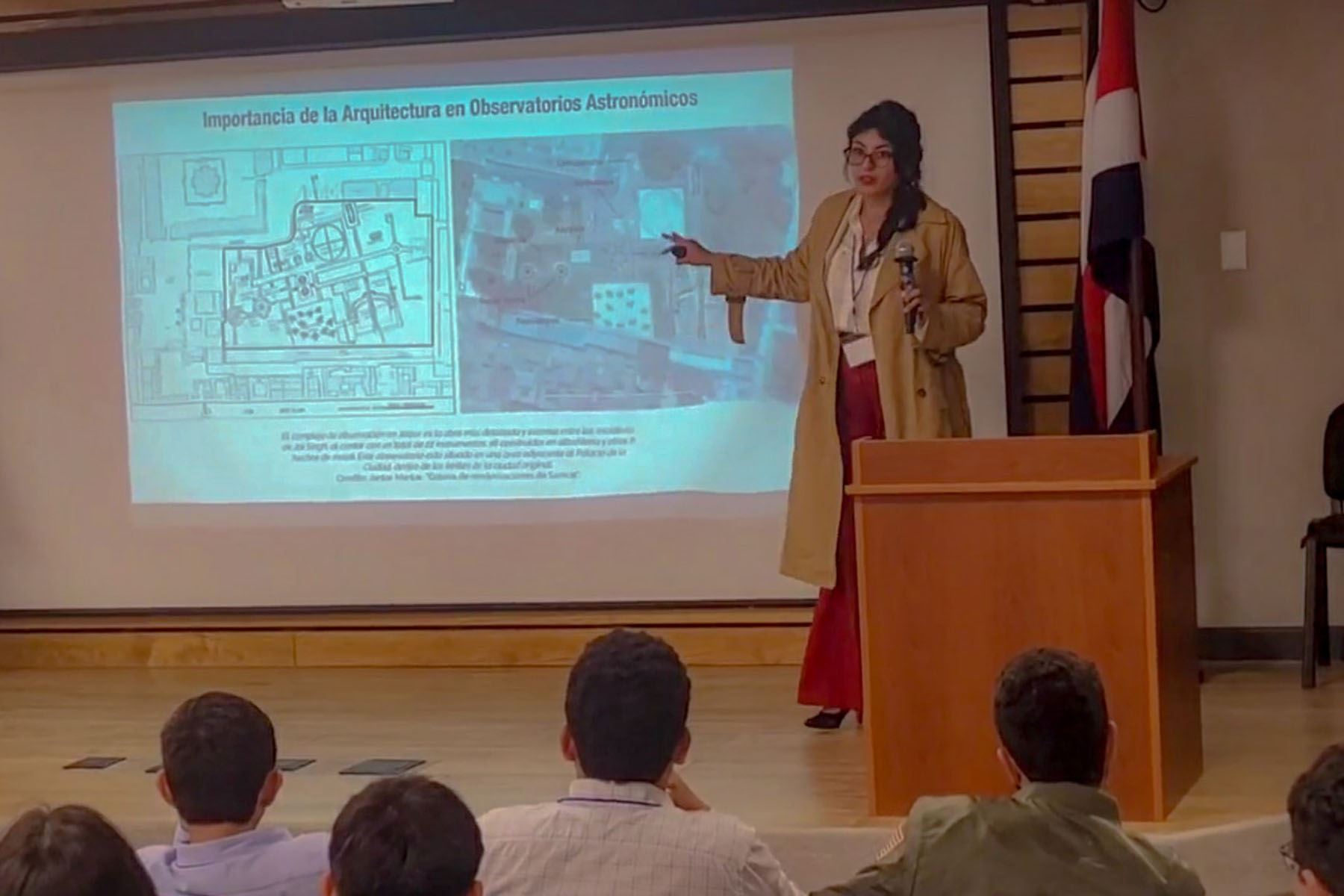 La investigación "Preservation of Architectural Heritage in Astronomical Observatories: Focus on the Adaptation of Terrestrial Architectural Designs in Space Environments" fue presentada en Costa Rica.