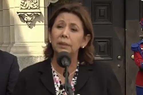 Ministra de la Mujer y Poblaciones Vulnerables, Nancy Tolentino. Captura TV