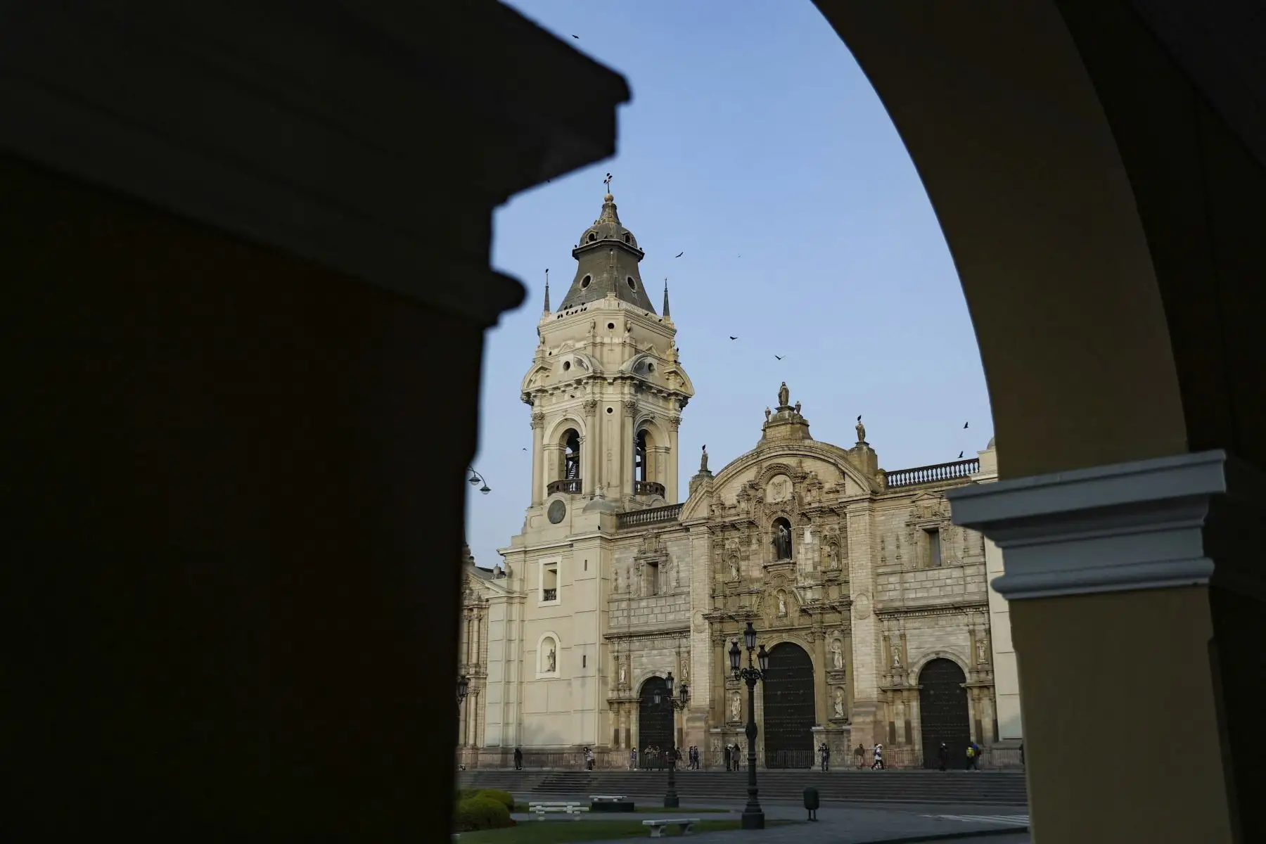 Especial gráfico en la Catedral de Lima y el Palacio Arzobispal. Foto: ANDINA/Carla Patiño