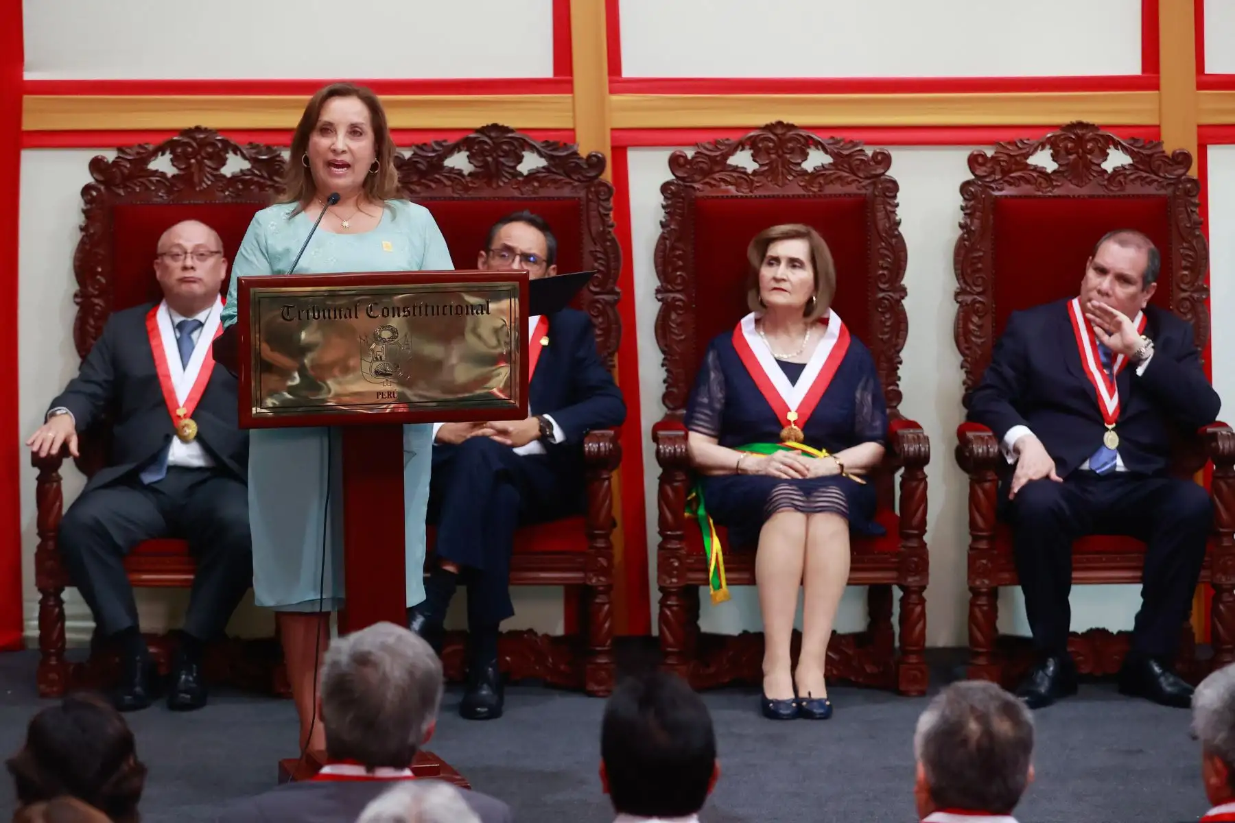 Presidenta Dina  Boluarte participa en la apertura de Año Jurisdiccional del TC.
Foto: ANDINA / Vidal Tarqui