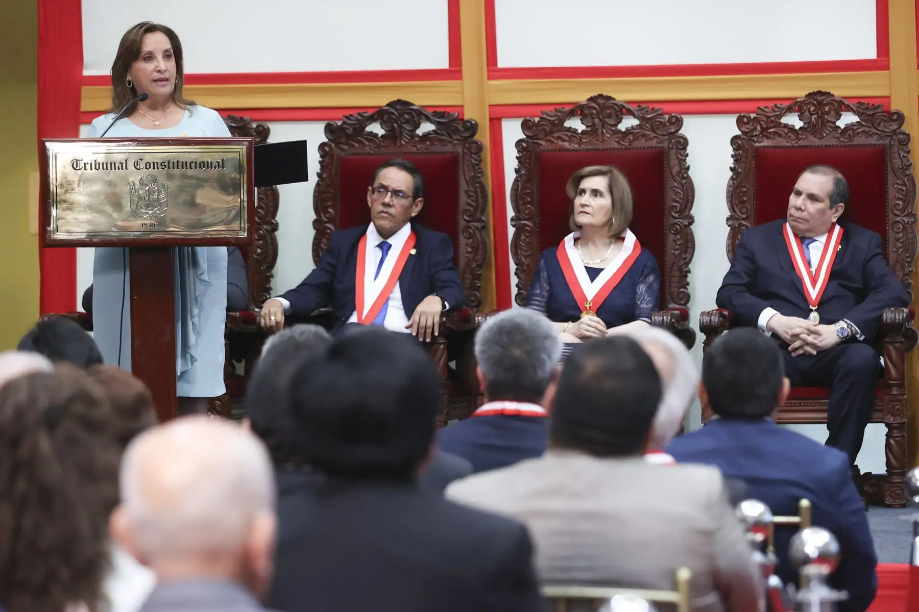 Presidenta Dina Boluarte participa en la ceremonia de apertura del Año Jurisdiccional del Tribunal Constitucional.
Foto: ANDINA/Prensa Presidencia
