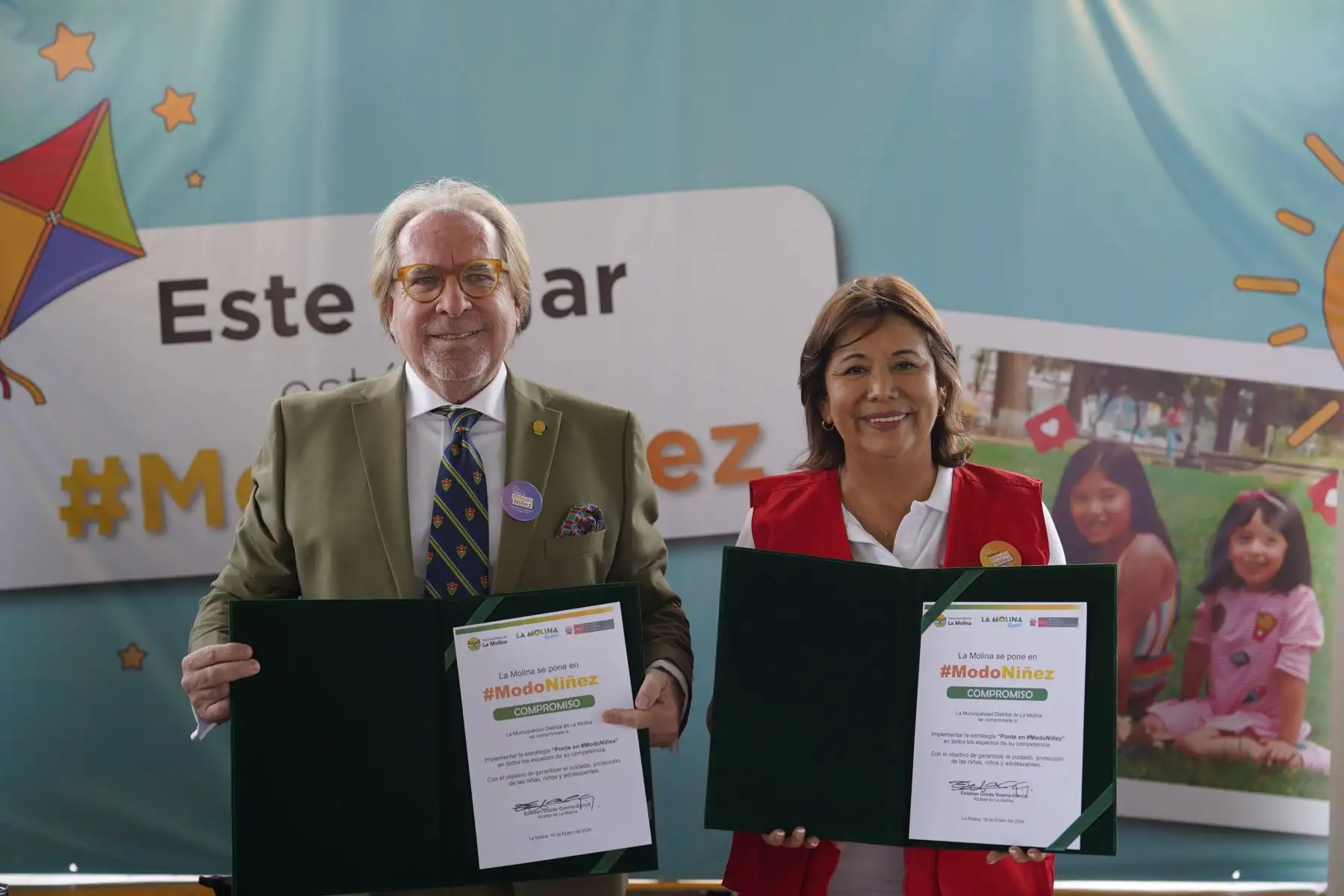 Municipalidad de La Molina firmó compromiso de implementación de la estrategia Ponte en modo niñez  con el MIMP Foto: ANDINA/Difusión