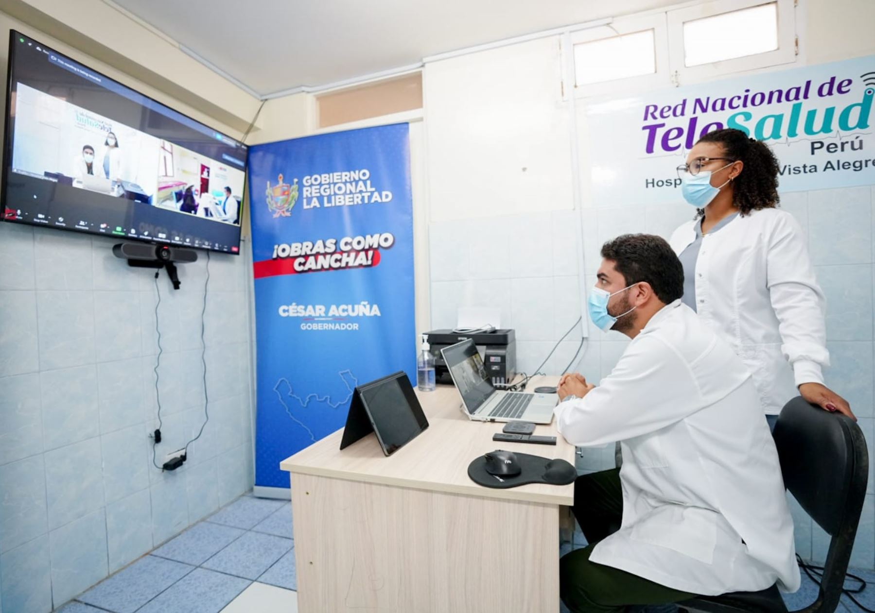 Gobierno Regional de La Libertad implementa el servicio de telemedicina en 268 centros de salud de la región. ANDINA/Difusión