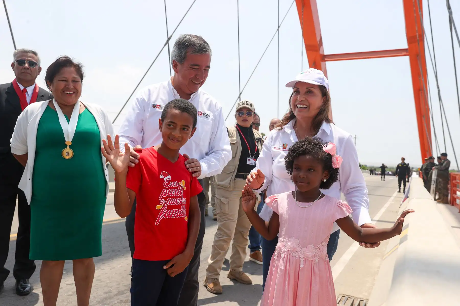 La presidenta de la república, Dina Ercilia Boluarte Zegarra, participó en la inauguración del puente Chamorro en el distrito de El Carmen

Foto: ANDINA/Prensa Presidencia
