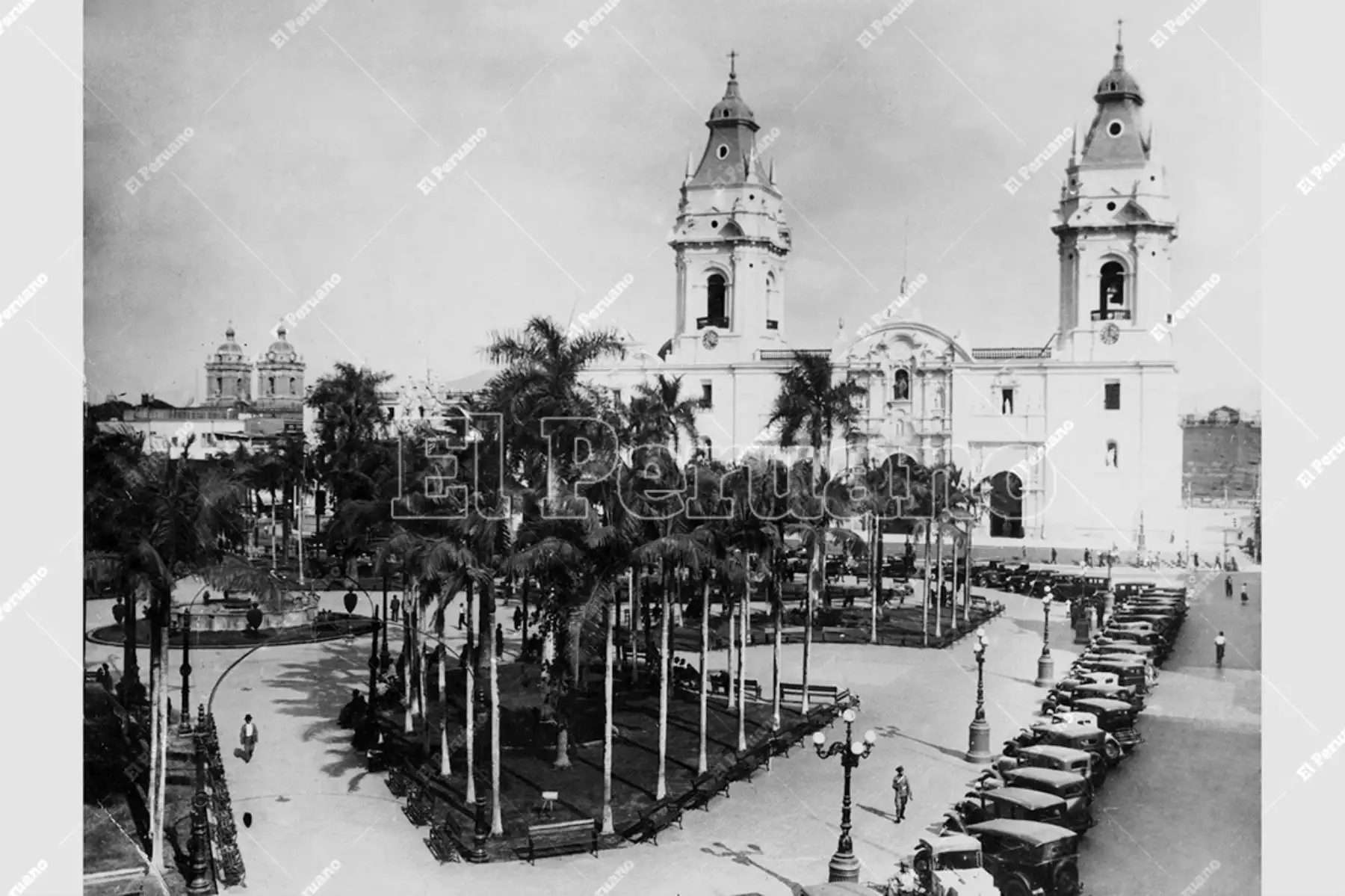 Plaza de Armas de Lima (1925). Foto: Archivo Histórico de El Peruano